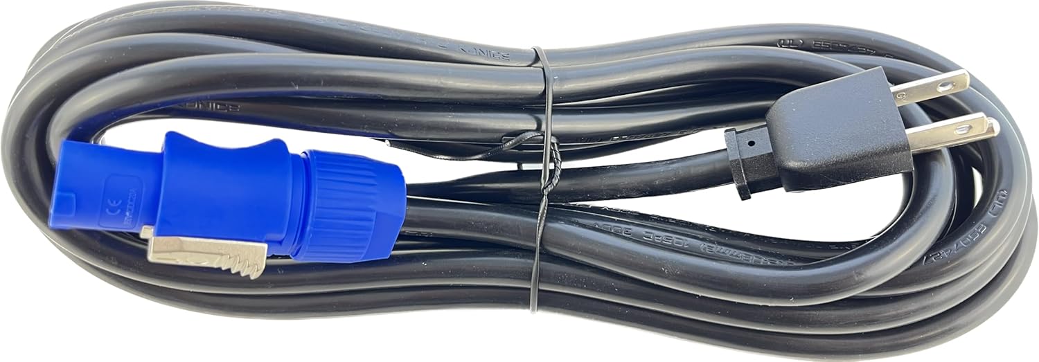 [UL] 15 Foot Professional Grade Compatible Edison (Male) to Power Cable Connector 14 AWG