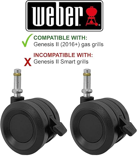 Miniatura 3 de Weber 67067 Genesis II Rueda de bloqueo 2pk
