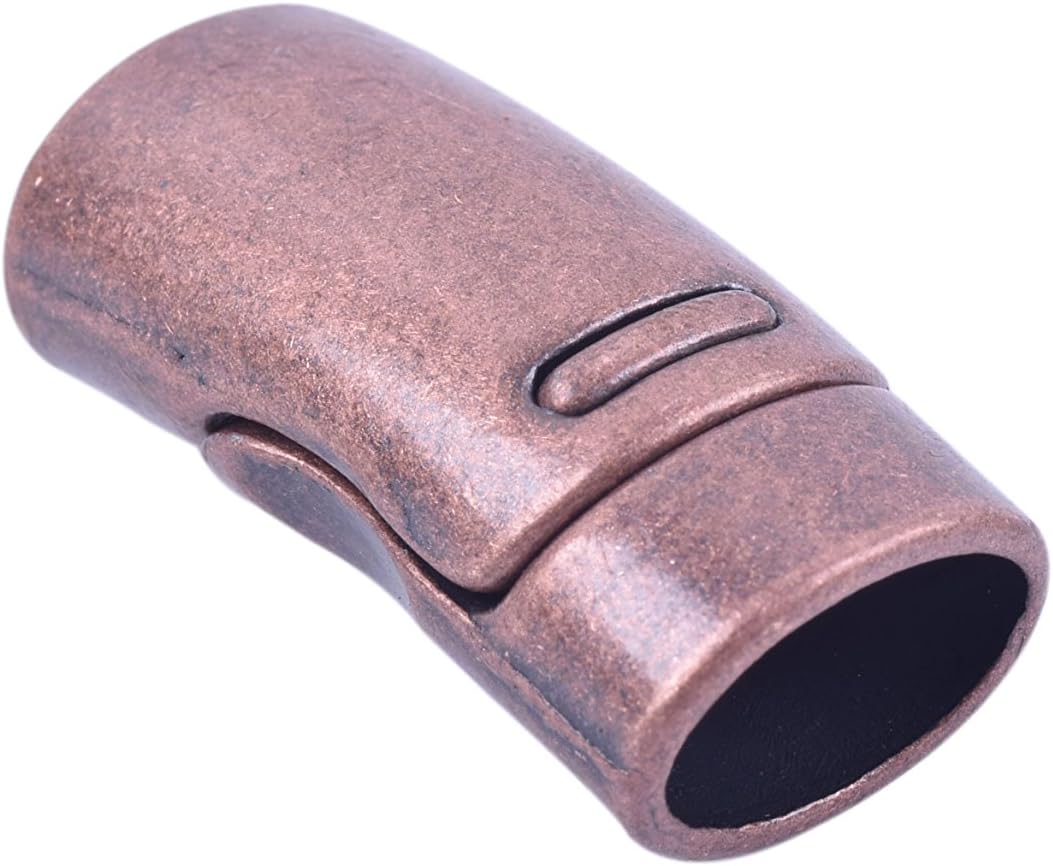 KONMAY 5 Sets 10.3x6.5mm Antique Copper Color Magnetic Clasp for Licorice Leather/Bracelet - Image 3