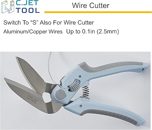 Miniatura 7 de Cortador de alfombras de alta resistencia de 8 pulgadas, multiusos, profesional de agarre suave de acero inoxidable (azul)