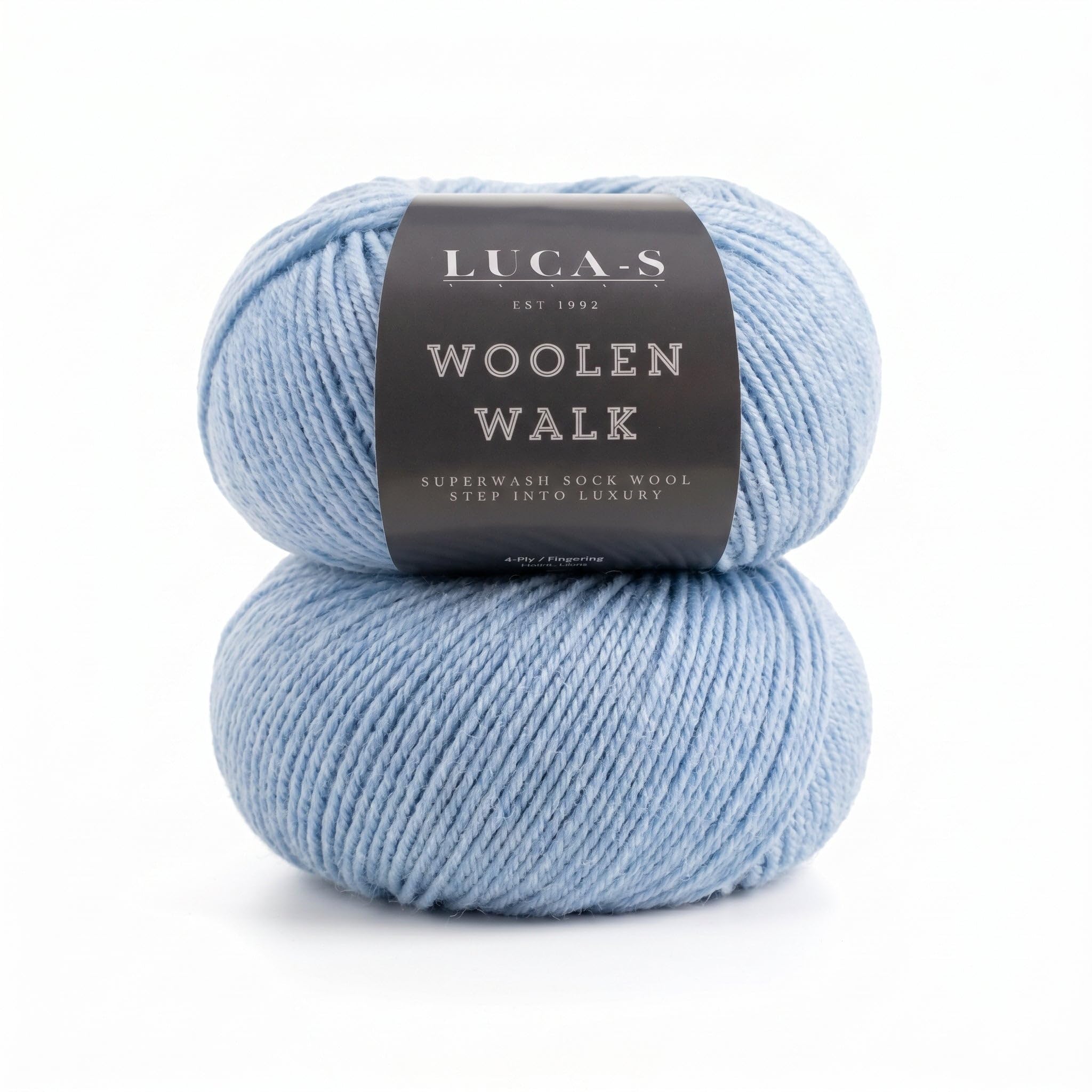 2PCs Superwash Sock Wool for Knitting, 4 Ply Sock Yarn from 75% Pure Wool - 25% Polymide, 50g Sock Hand Knitting Yarn — image 1