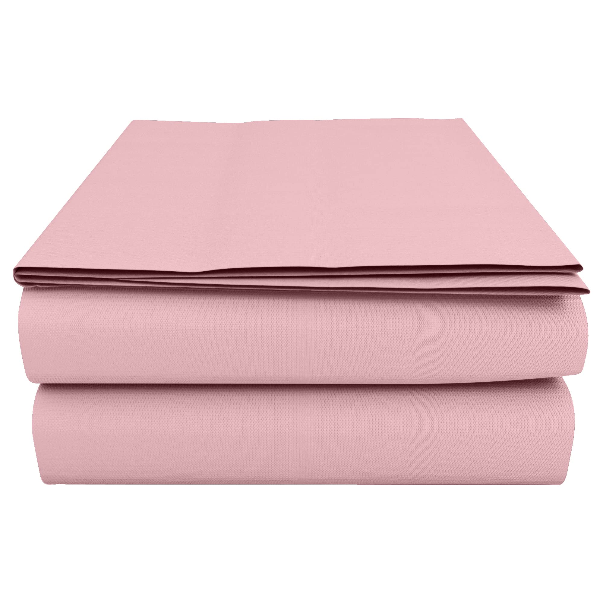 HOME ACE Pink Super King Flat Sheets 254CM x 290CM, Poly Cotton Flat Sheet Super King Size Bed, Easy Care Super King Flat Sheet Super King Sheets Flat Super KingSize Flat Sheet Superking Size