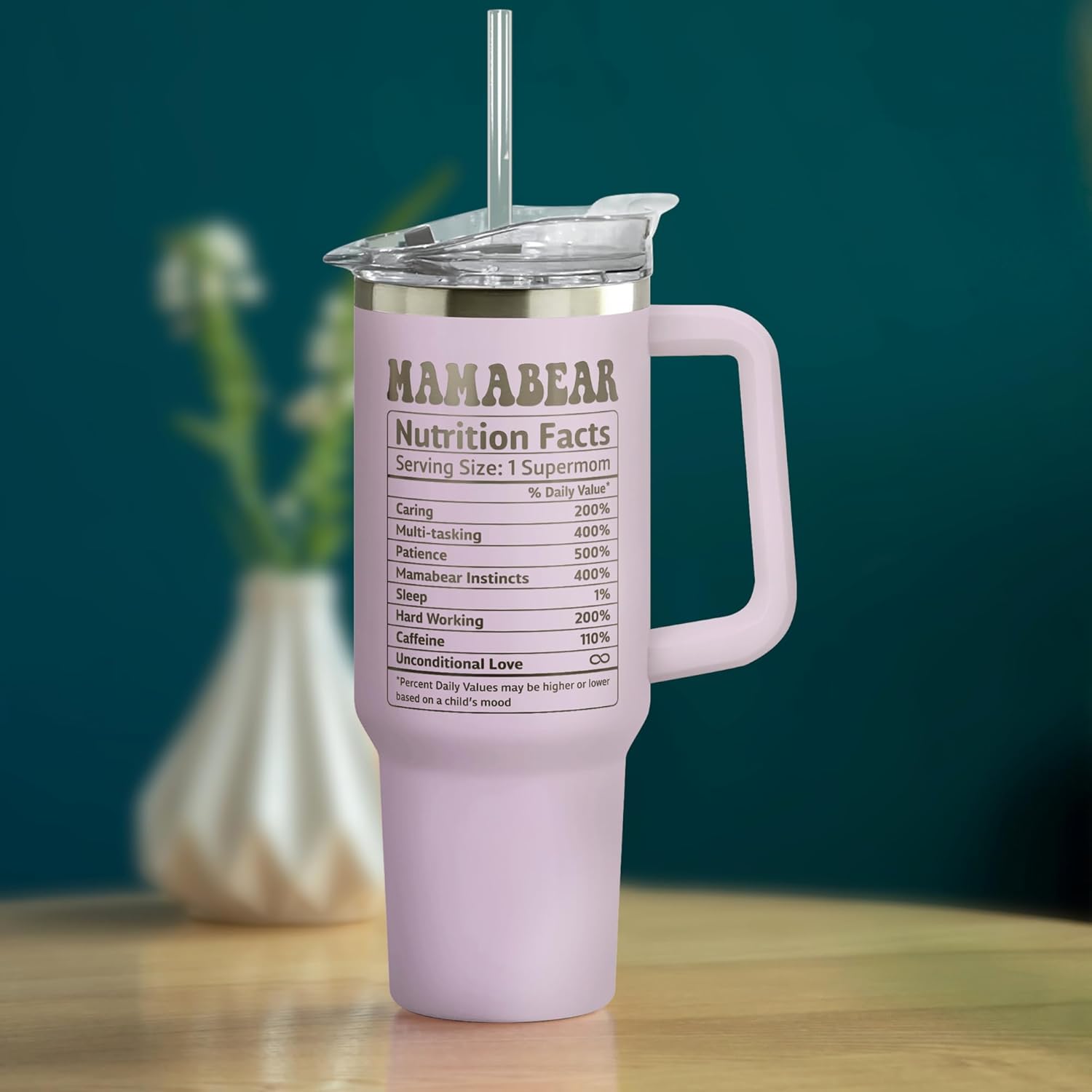 DUNKMATE Gifts for Mom from Daughter Son - Mothers Day Gifts for Mom Wife - Birthday, Mother's Day, Christmas Gift Ideas for Moms - Gift for Mama, Moms, Mother from Kids - 40 Oz Purple Tumbler