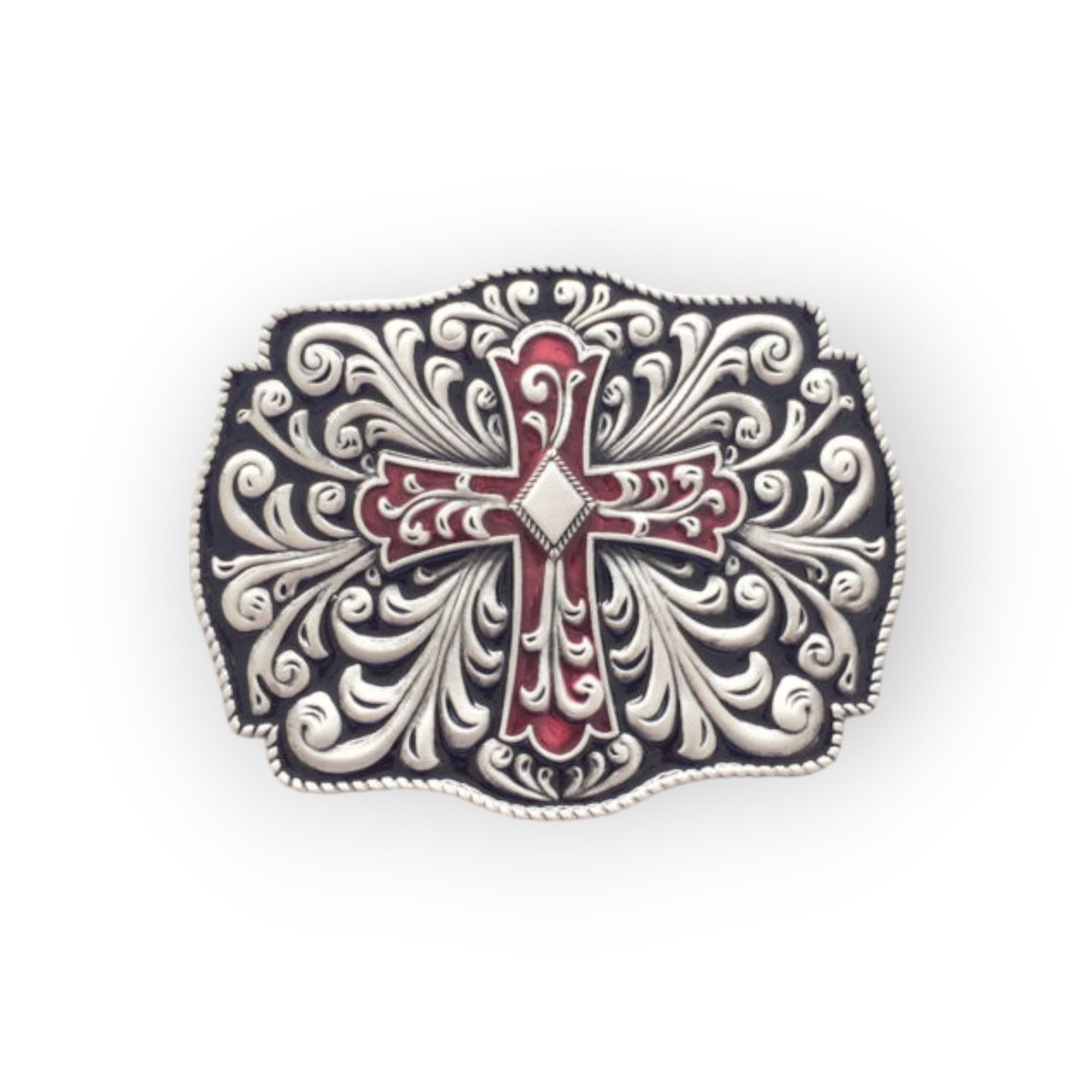 Men Belt Buckle Western Flowers Gurtelschnalle (Make Your Own Design With Pictures)