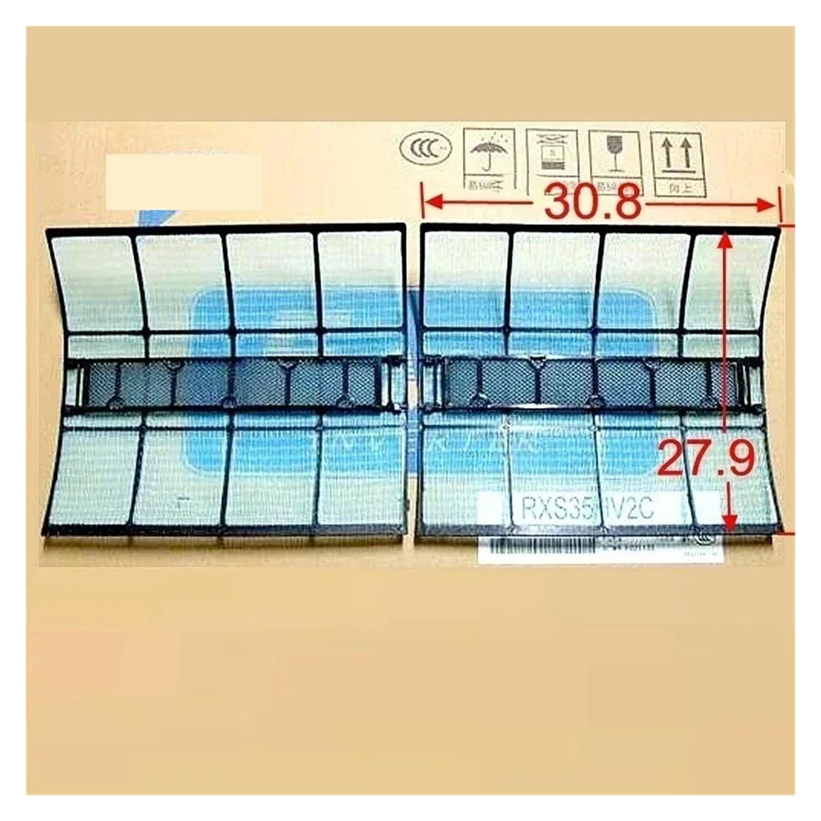 Filtro Di Ricambio Da 2 Pezzi, Compatibile Con Daikin, Condizionatore D'aria | Filtro Di Ricambio Da 2 Pezzi, Compatibile Con Daikin, Condizionatore D'aria FTXH35 FTXD35 25FV2C FTXS35DV2C(2Pcs filter)