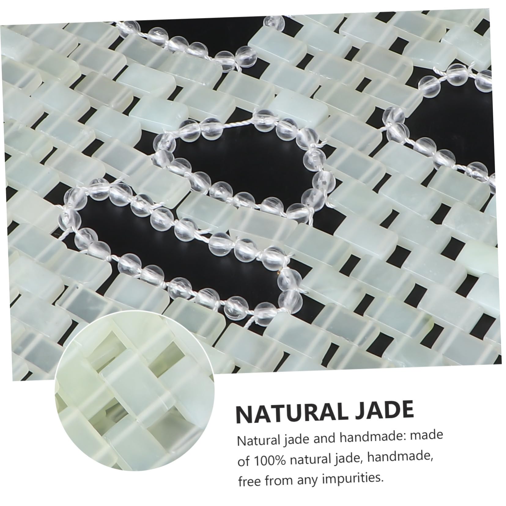 STOBAZA Jade Gesichtsmaske Anti Aging Beruhigende Massagemaske für Schlaf und Hautpflege Zuhause
