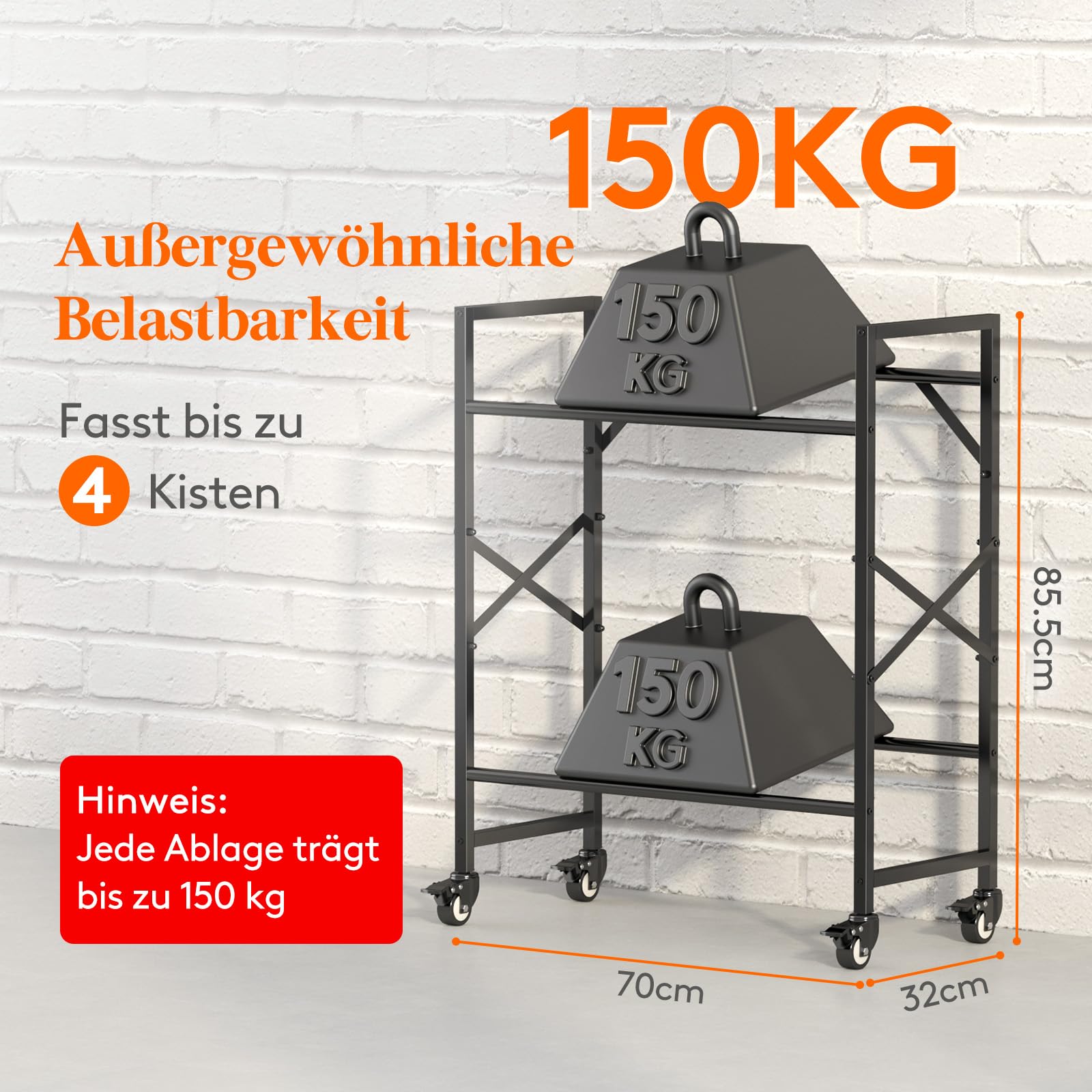 Lifewit Getränkekistenregal 4 Kisten mit Räder, Stabil Kistenregal Metall | trag. 300kg, Bierkisten Regal, Getränkeregal, Wasserkasten Regal, Kastenregal für Bier Getränke Wasser Gemüse Obst