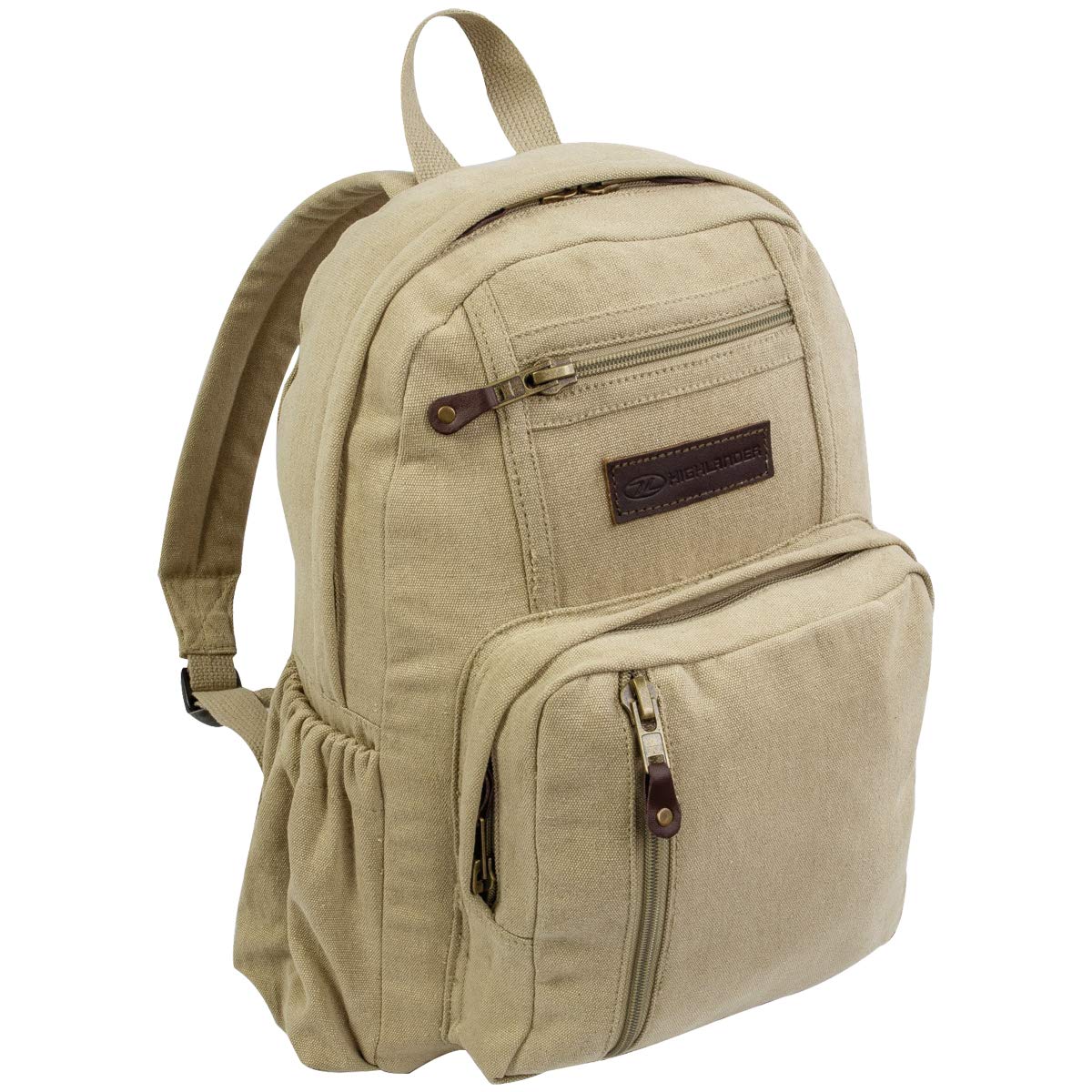Highlander Salem Canvas Backpack, Beige