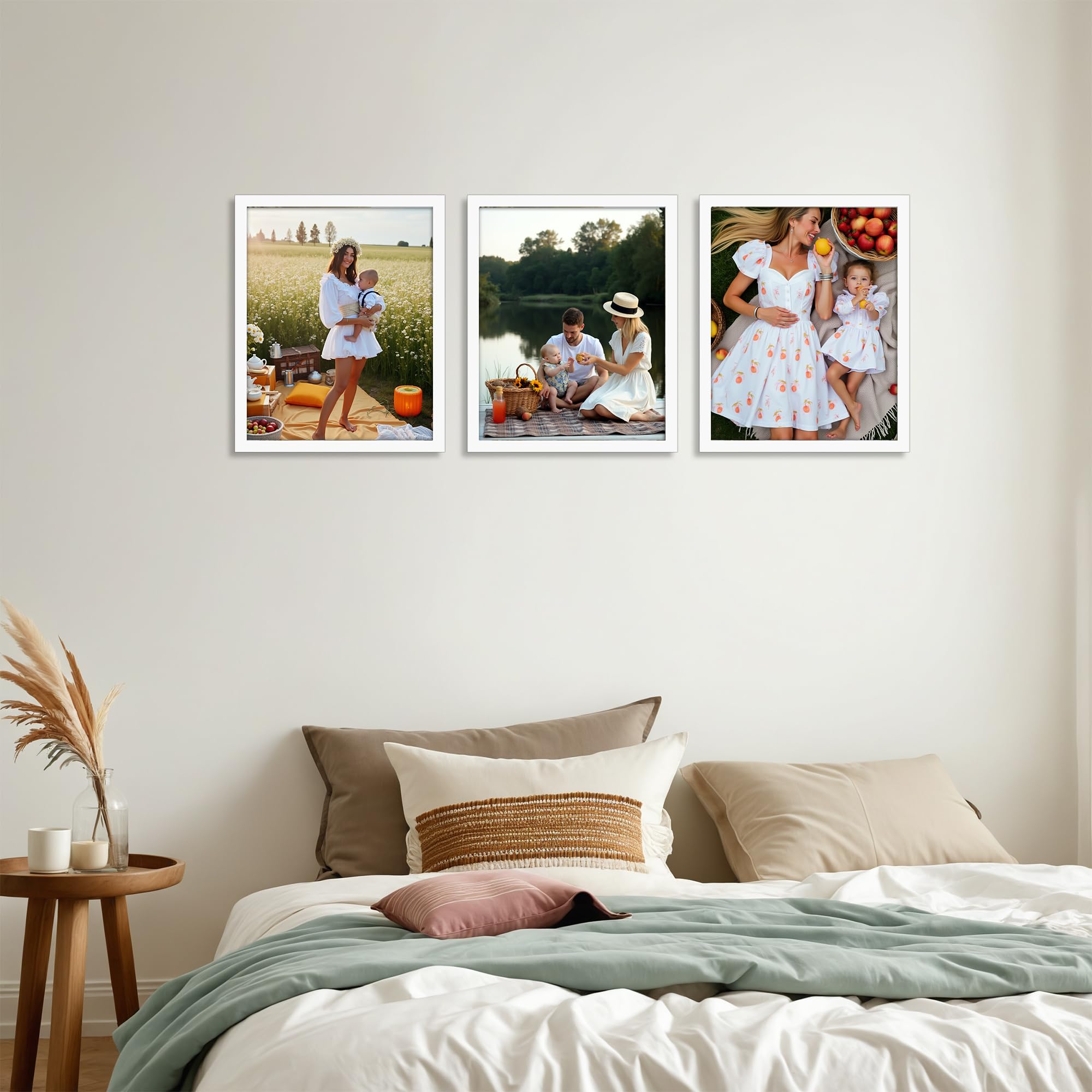 Ditwis 8x10 Photo Frame White, Elegant Frame Suitable for 10x8 Photos and Pictures, Horizontal or Vertical Wall or Table Display - Image 4