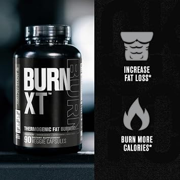 Jacked Factory Burn XT Black Thermogenic Fat Burner - Weight Loss Supplement, Appetite Suppressant, Nootropic Energy Booster | TeaCrine, Acetyl L-Carnitine, Green Tea Extract - 90 Veg Diet Pills
