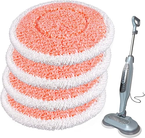 Paquete de 4 almohadillas para trapeador S7001 S7000AMZ compatibles con Shark S7000 S7000AMZ S7001 S7201 XKITP7000 S7000 Series S7001TGT Steam &