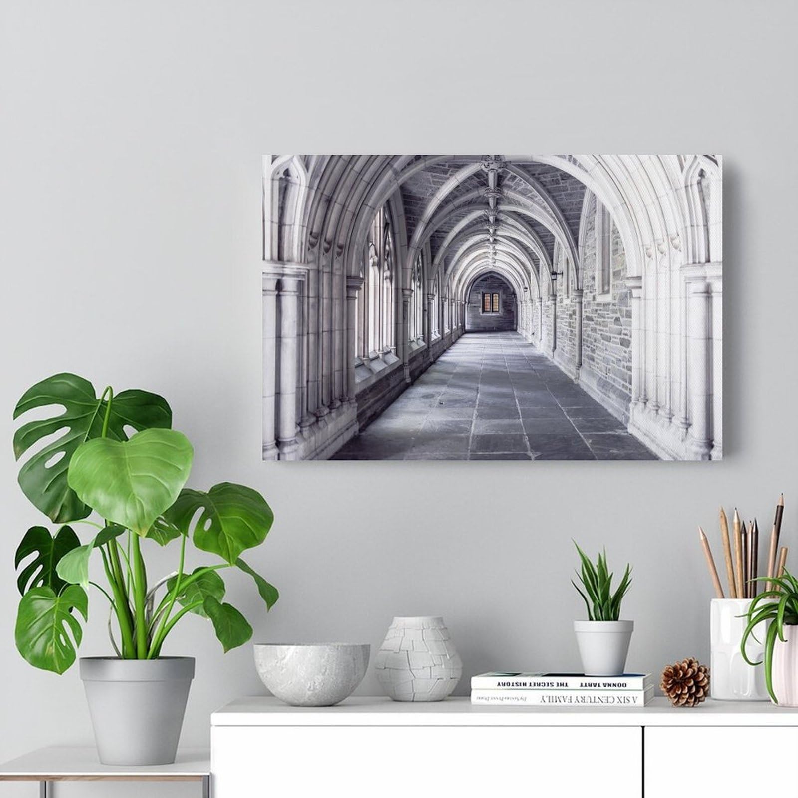 Generisch Arched Hallway Wall Canvas Poster Moderne Poster, Dekorative Drucke, Ästhetische Wanddekorationen, Wanddekorationen Für Das Wohnzimmer, Kunstdrucke, Leinwandgemälde 20x30inch
