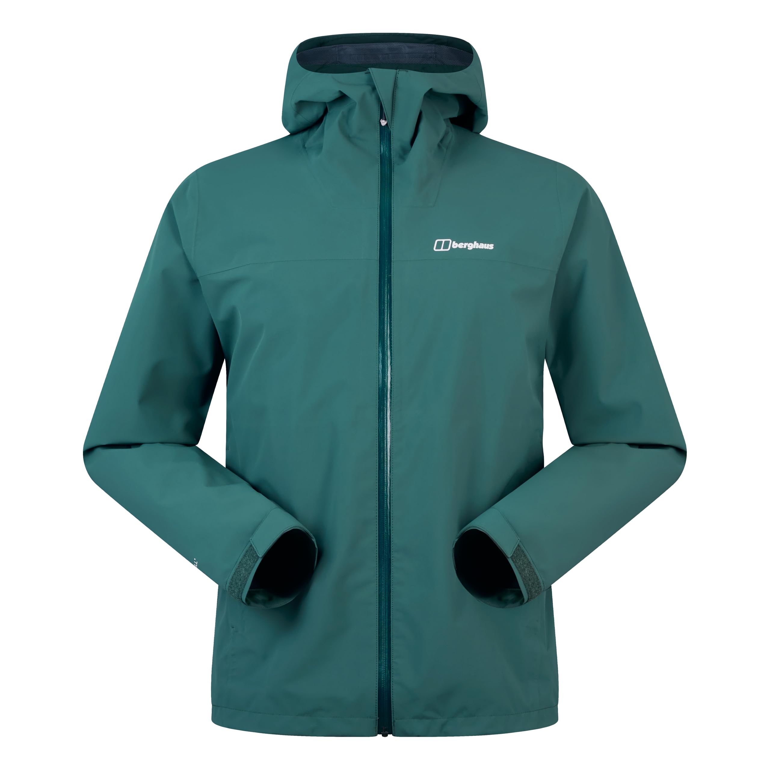 Berghaus Men's Arnaby Lightweight Stretch Waterproof Hooded Jacket | Breathable | Lightweight Rain Coat Waterproof Jacket, Peak, XS