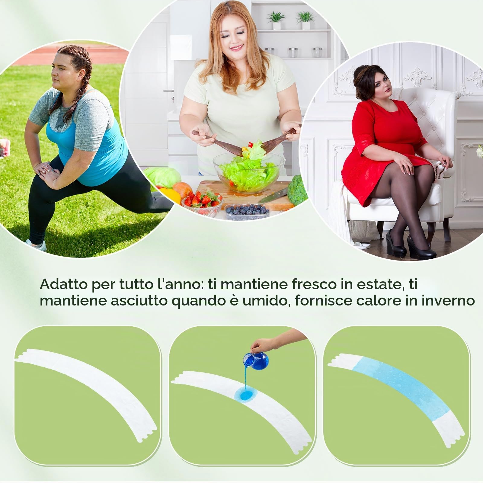 Neer 50 Pezzi Fodera per Pancia per Sudore in Tessuto Non Tessuto Bianco Cuscinetti per Pancia Taglie Forti per Pelle