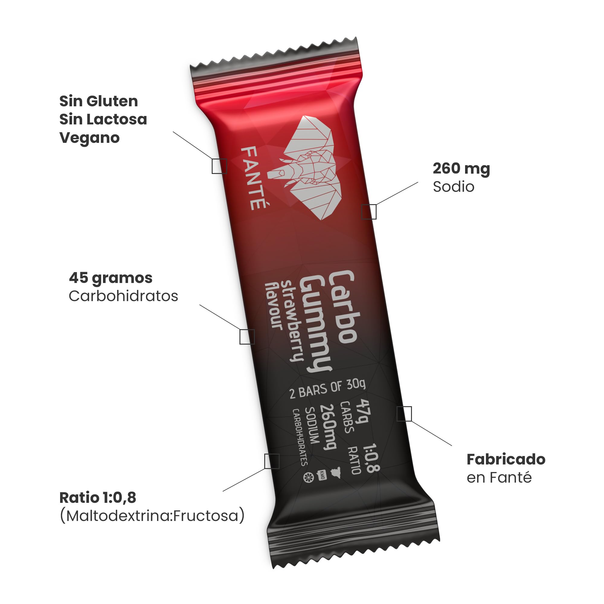 FANTÉ Fuel+ Pack | Pack de 19 productos con geles energéticos, gummies y bebida de carbohidratos para running y ciclismo con cafeína y sodio.