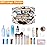 Narwey Cute Makeup Bag Travel Cosmetic Bag Organizer Toiletry Bag Make Up Bags with Compartments for Women Girls (Large, Elephant)