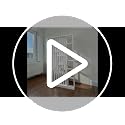 Image of Modern Wooden Room Divider with Storage Shelves | Partition for Living Room & Entryway | Decorative Display Rack with Vertical Slats ((96X48X6))