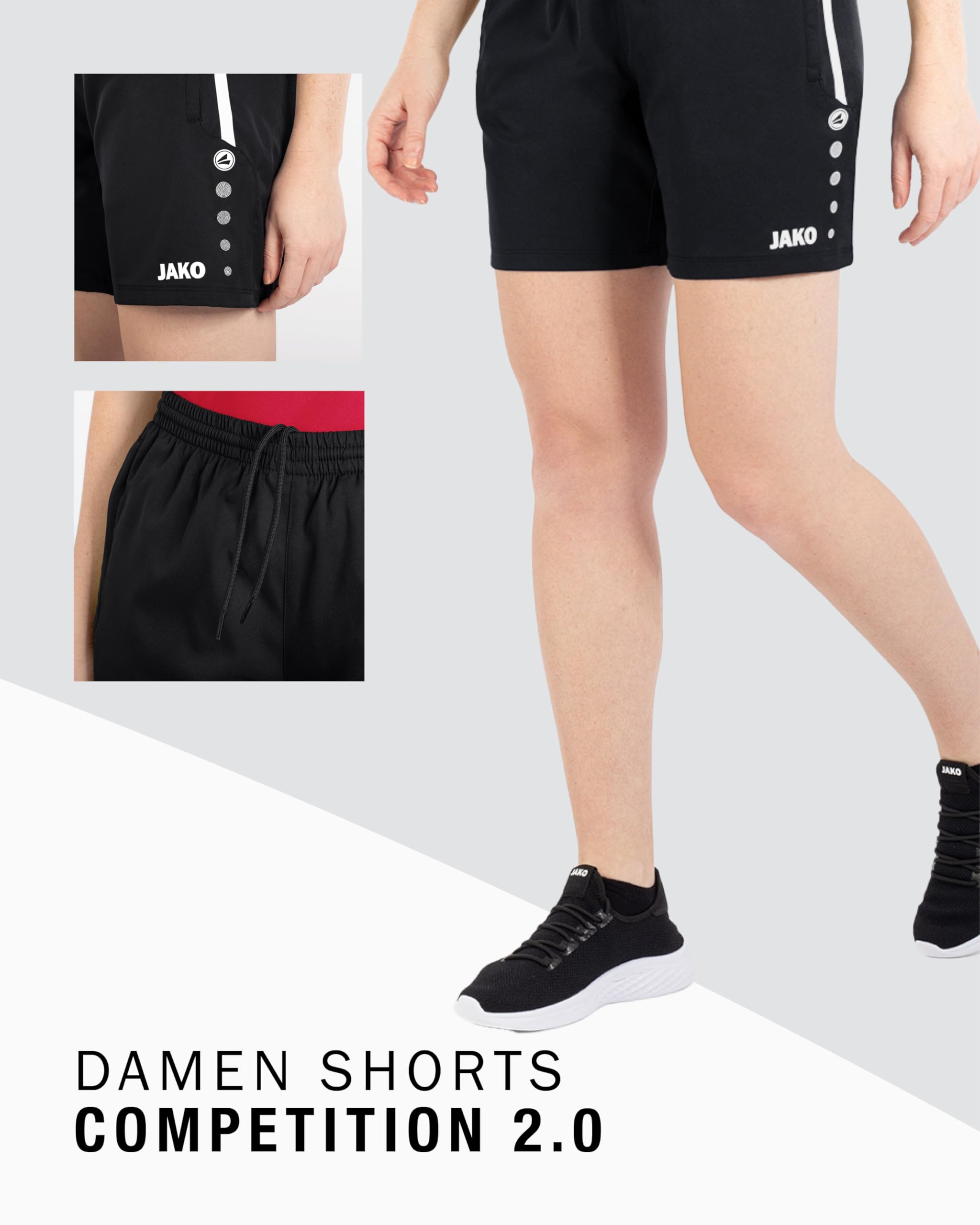 JAKO - Shorts de Sport Competition 2.0, Mixte