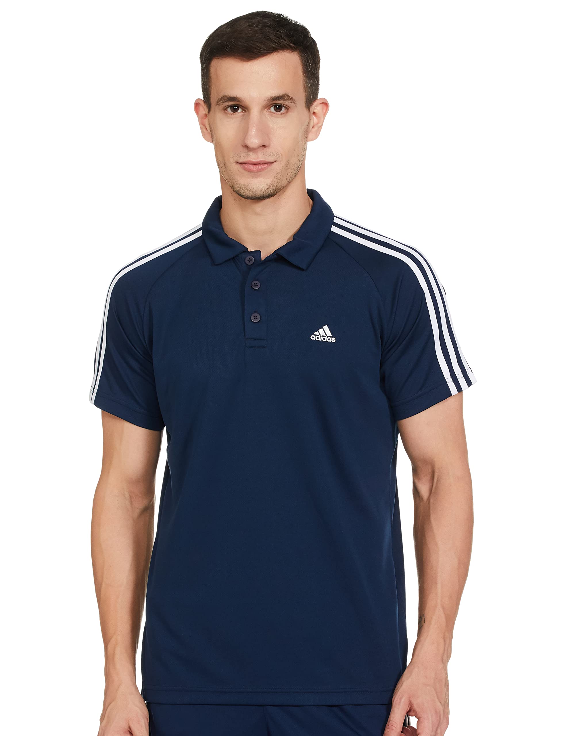 adidas Men's 100% Cotton Regular Fit Polo T-Shirt-picture-34