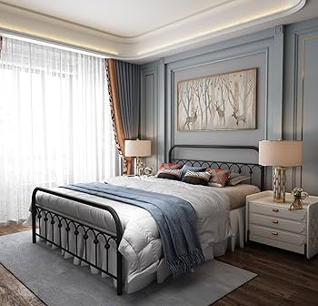 Sola。 Amazon.com: YALAXON Vintage Sturdy Metal Bed Frame with
