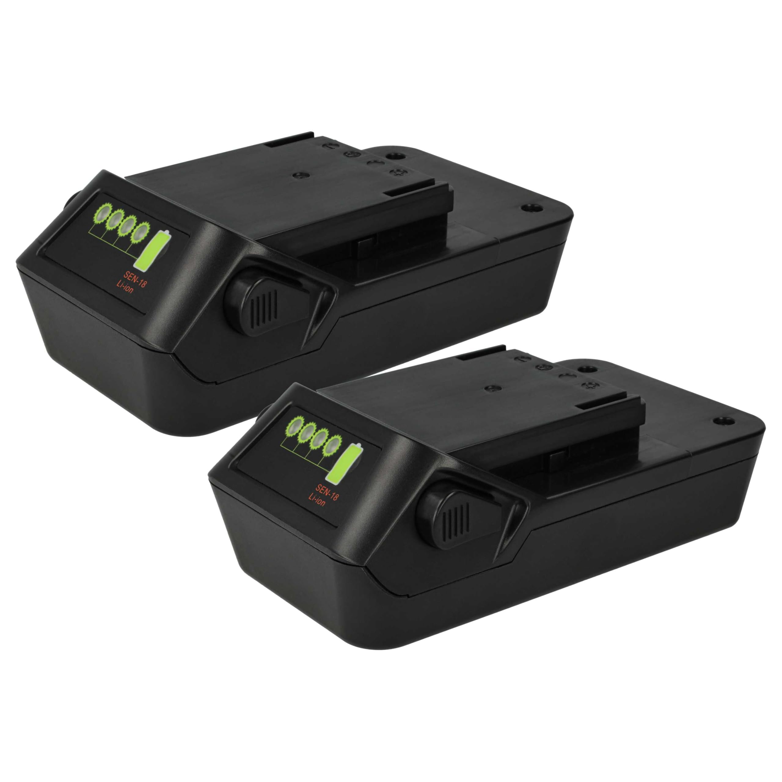vhbw 2X Batterie Compatible avec Senco Duraspin DS5525-50