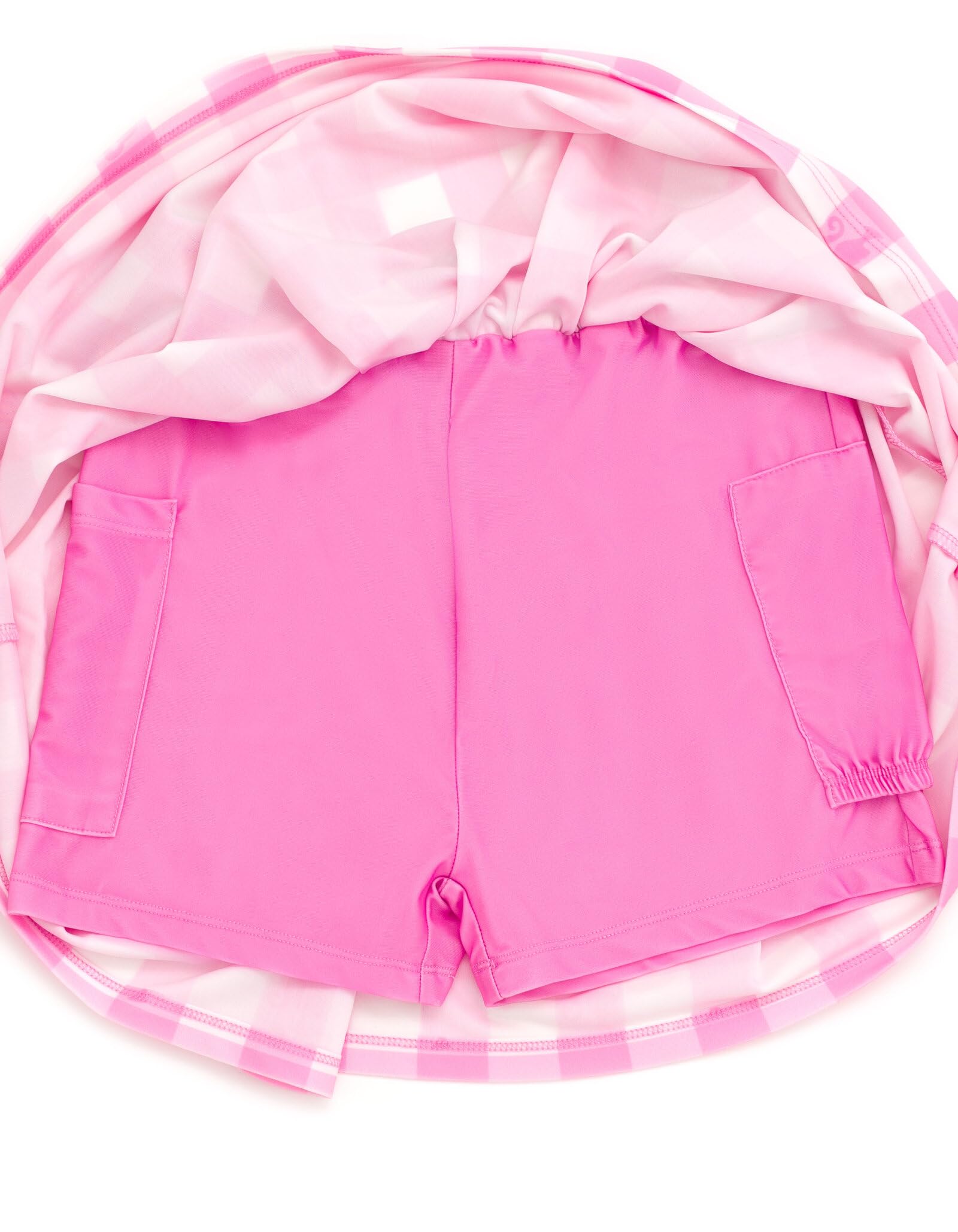 Barbie Conjunto de camiseta sin mangas y falda plisada para niñas pequeñas y grandes