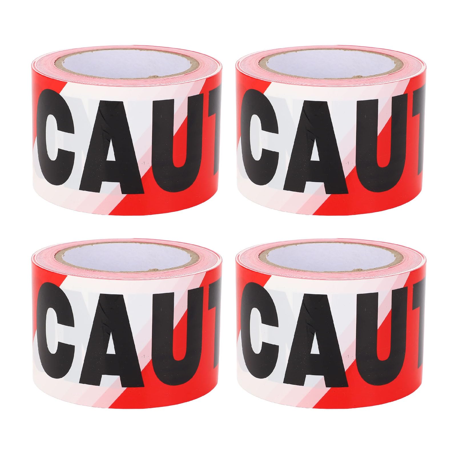 Ruban d'avertissement Non Adhésif 7,6 Cm X 300 M, Ruban d'avertissement de sécurité en Polyéthylène Robuste pour Chantiers de Construction, Zones Dangereuses, Contrôle de Stationnement,