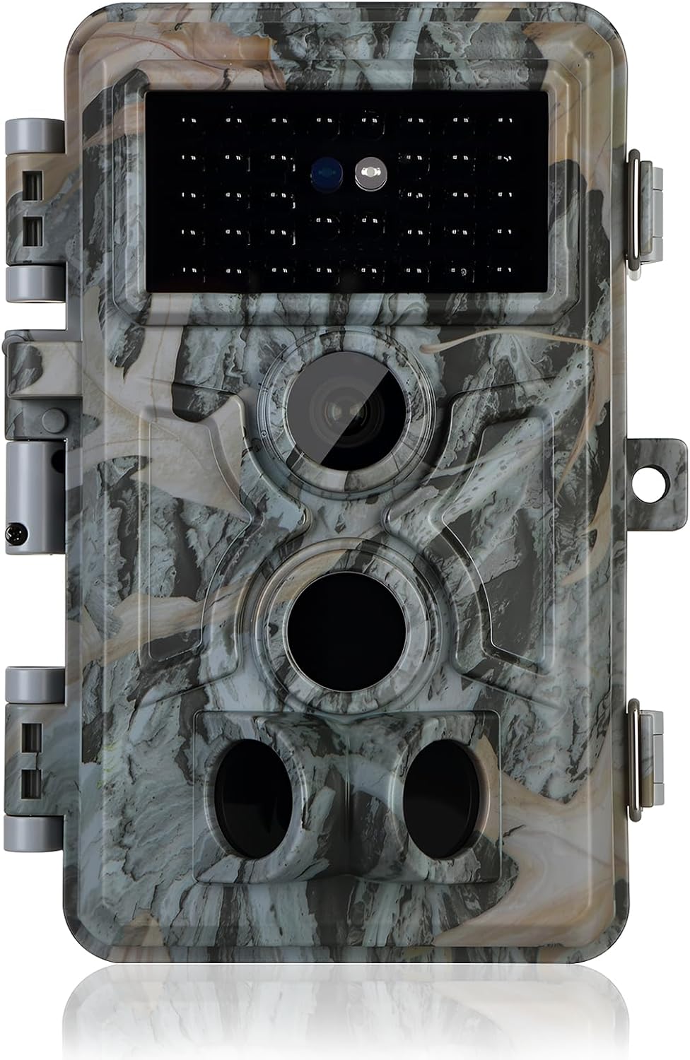 Trail Camera 64MP 1296p, Game Camera with 90ft No Glow Night Vision, Fast 0.1s Motion Activated, IP66 Waterproof for Outdoor Wildlife Monitoring, Hunting, Yard Security