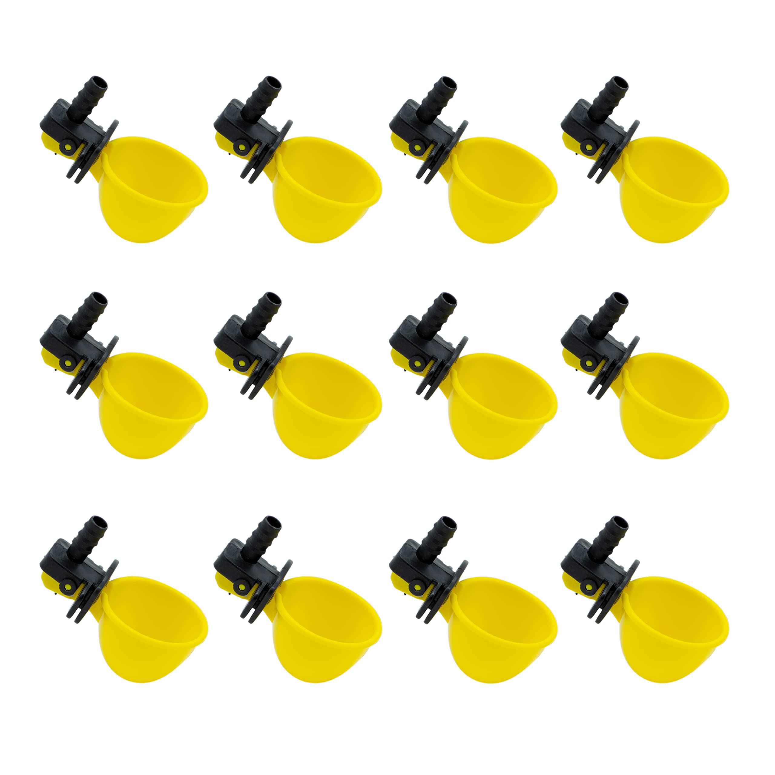 Bebederos Basculantes Tamaño Pequeño - Pack de 12 Bebederos Automáticos para Gallinas, Conejos y Otros Animales - Agua a Nivel Constante para Tus Mascotas