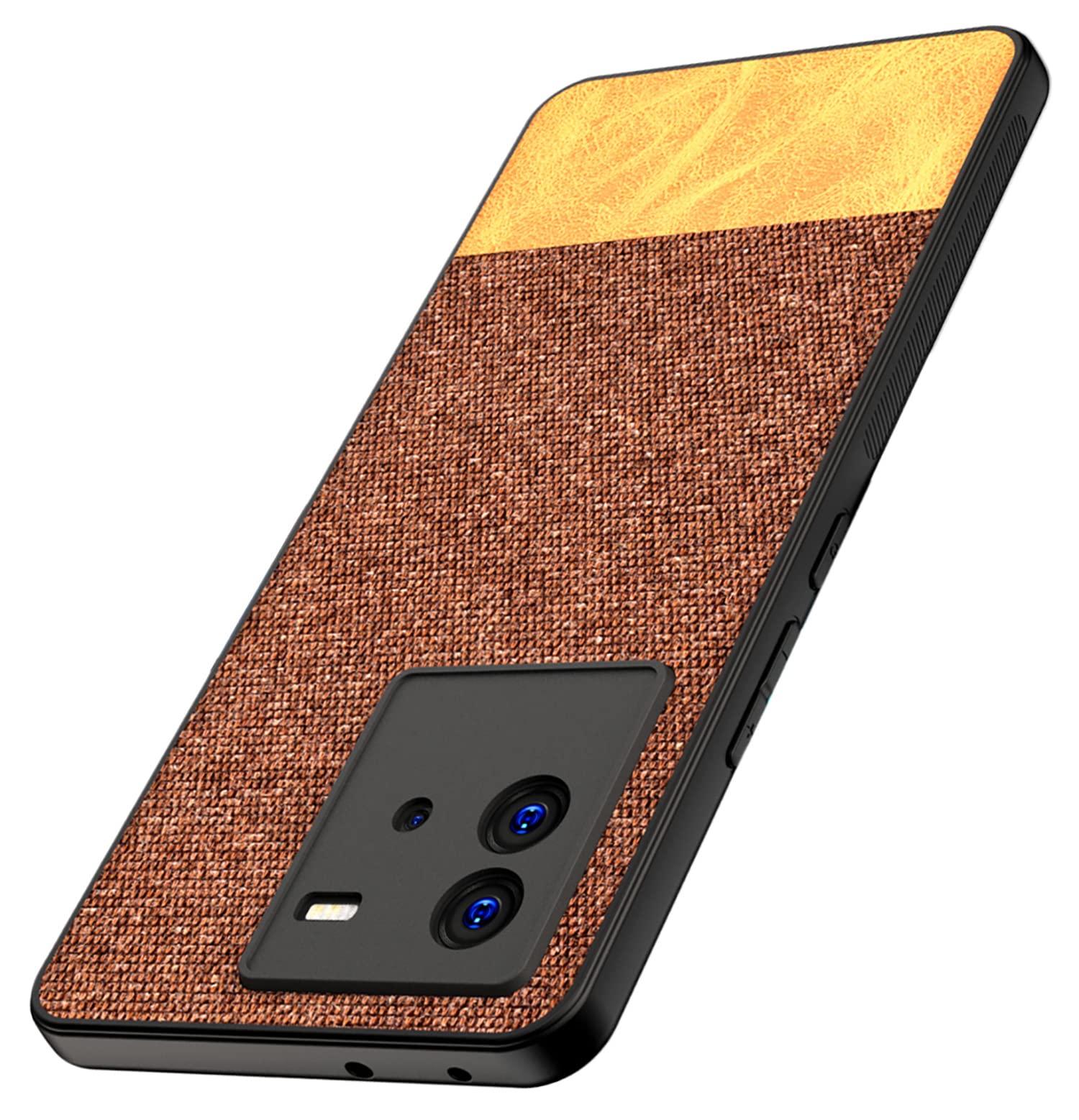 Kapa Soft Fabric & Leather Hybrid Protective Case Cover for Vivo IQOO Neo 6 (5G) (Brown) (B0B659SHHT) Amazon Price History, Amazon Price Tracker