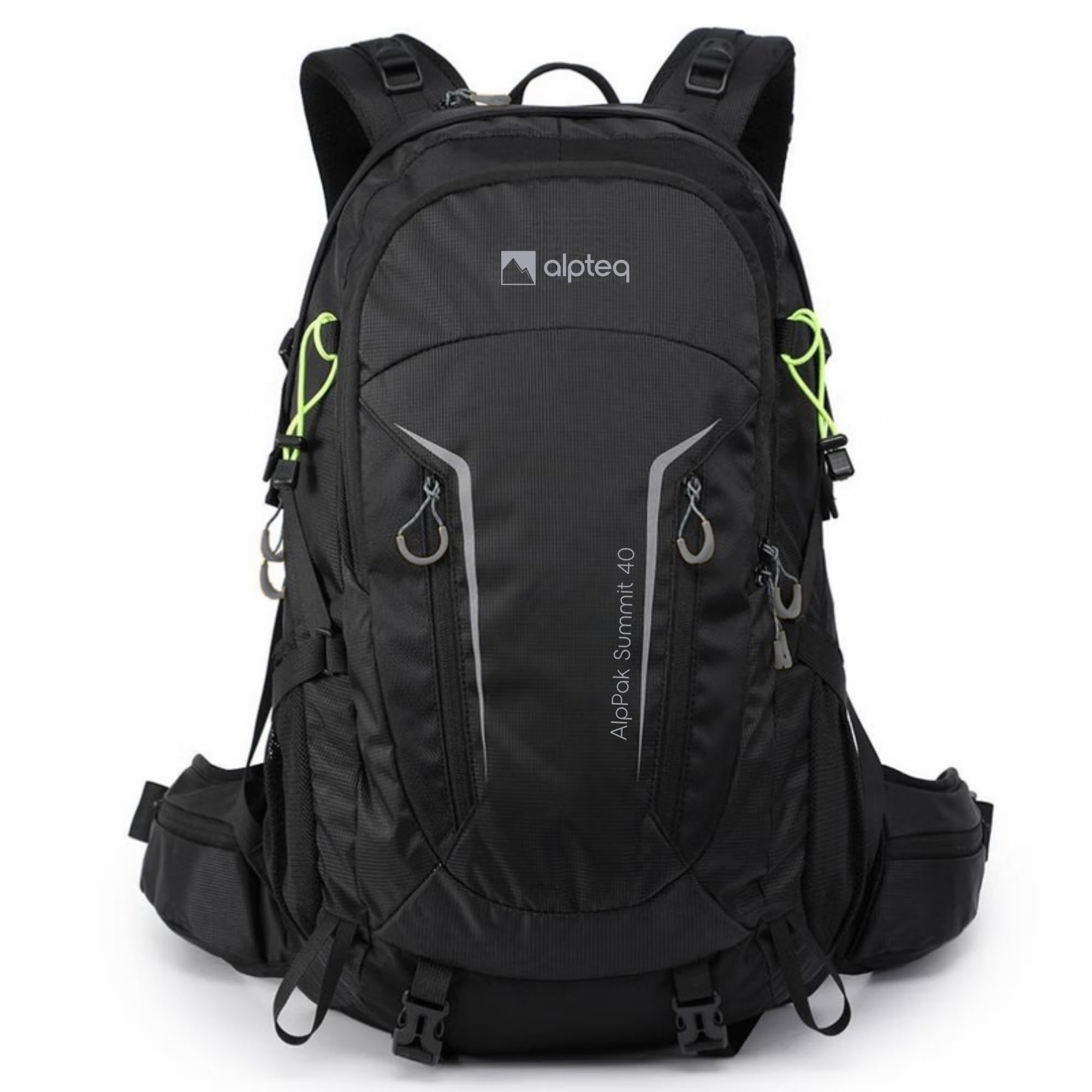 AlpPak Summit 40L Wanderrucksack – Leichter Trekkingrucksack nur 1,07 kg, inkl. Regenhülle, ergonomisches Tragesystem, Laptopfach, Outdoor Rucksack für Wandern, Trekking & Reisen