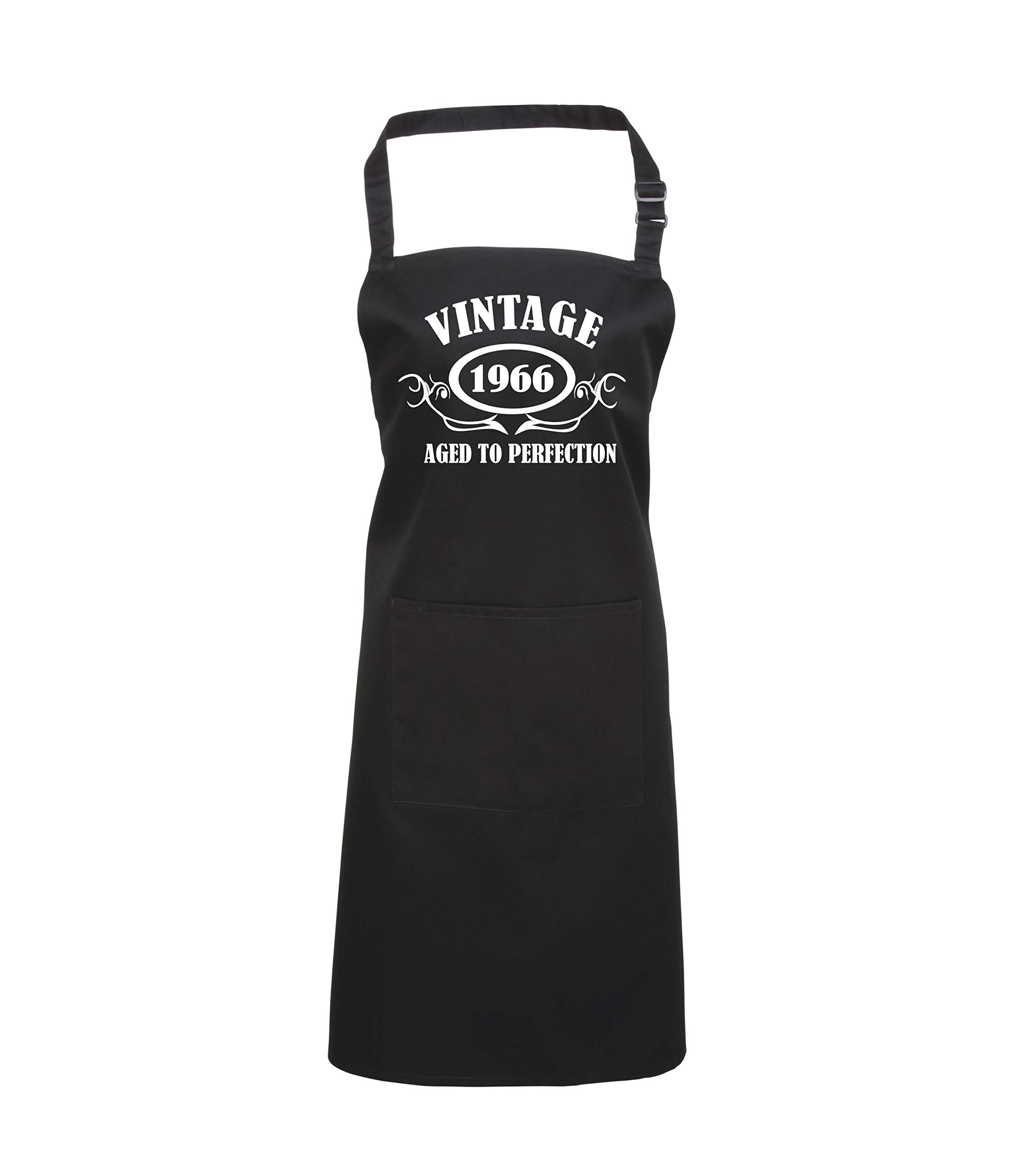 Edward Sinclair Black Apron ''Vintage 1966'' With White Print