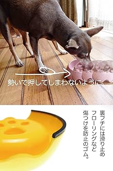 未使用　ペット用スローフィーダー セラミックと防水ボウルセット M-PETS】SERENEセラミックスローフィーダー ROSE/FISHBONE