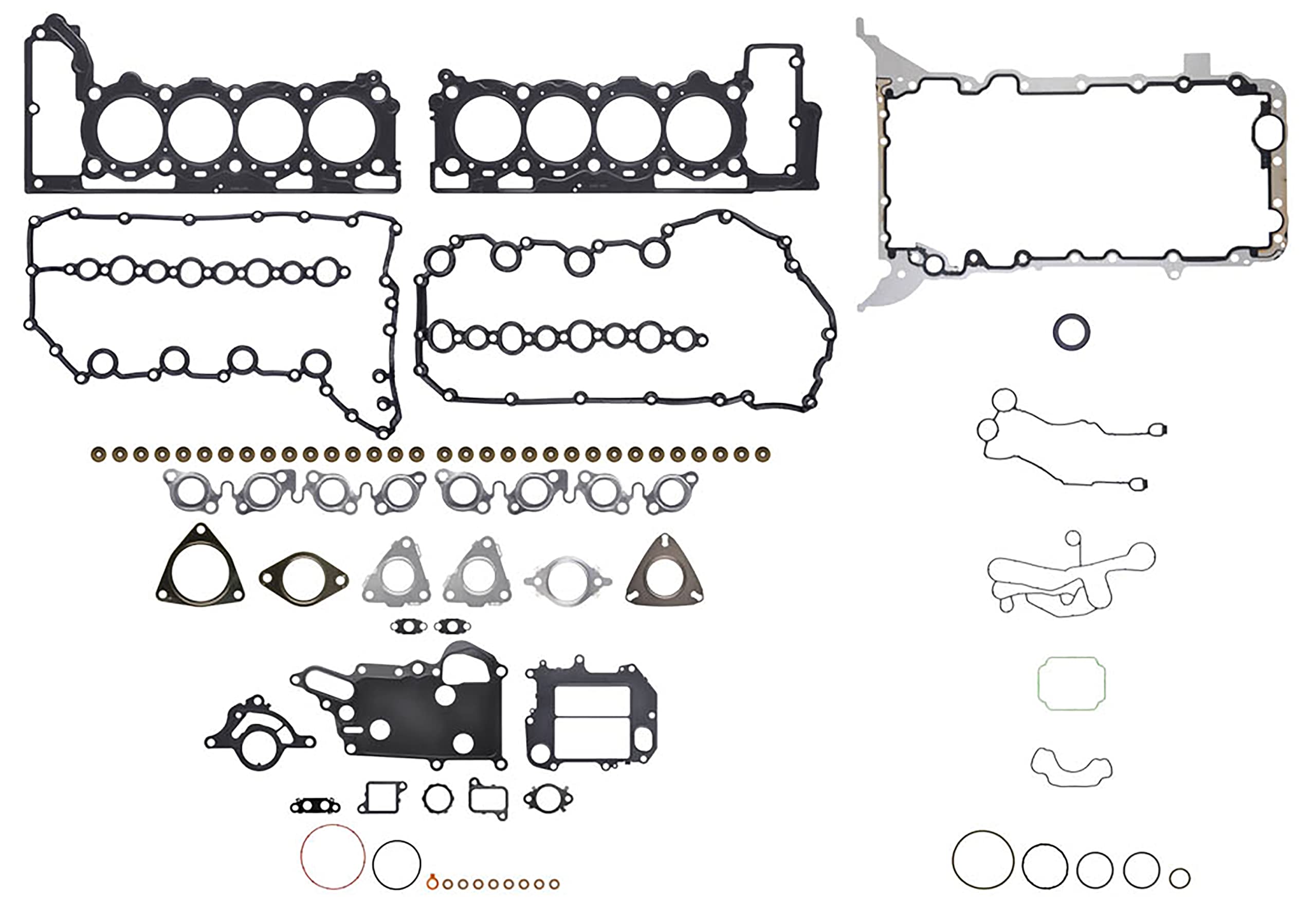 AJUSA 50407700 Kit guarnizioni motore con guarnizione testata con guarnizione tenuta stelo valvola Sinistra