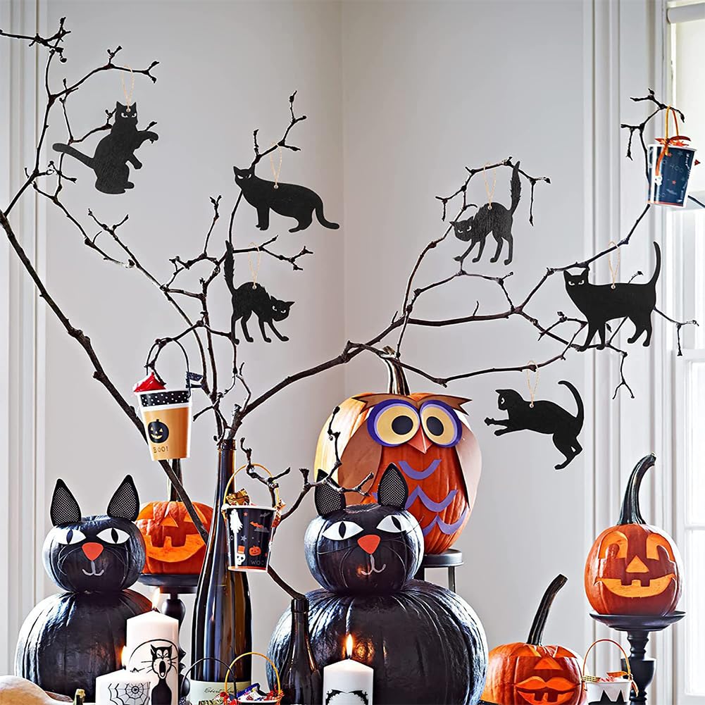Decorazioni di Halloween in legno fantasma, decorazioni in legno con fantasmi di Halloween, cartelli con simpatici fantasmi | Vassoio rustico a più
