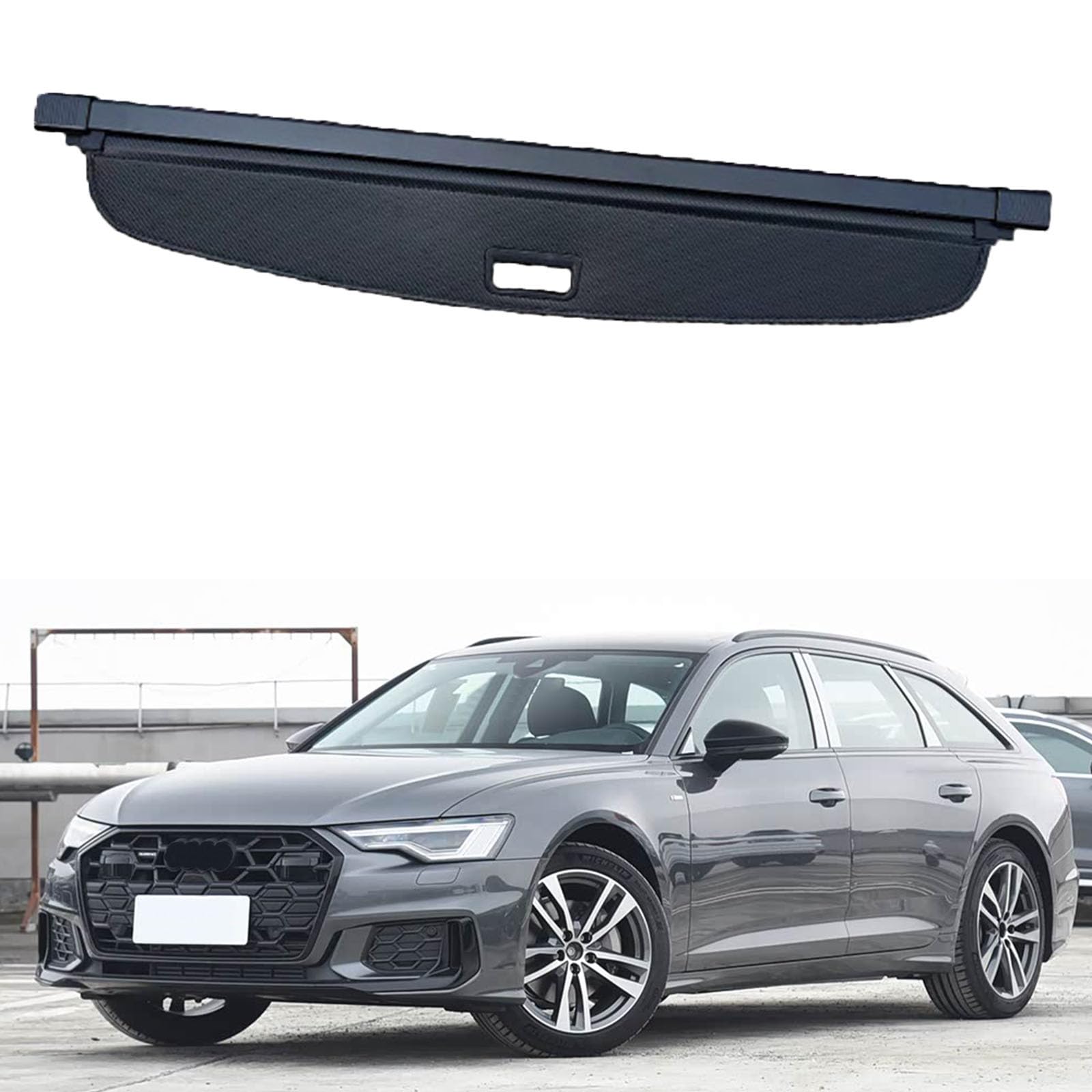 SXLGDW Car Retractable Rear Trunk Parcel Shelf,Compatible with Audi A6 Avant 2018-2025,Car parts
