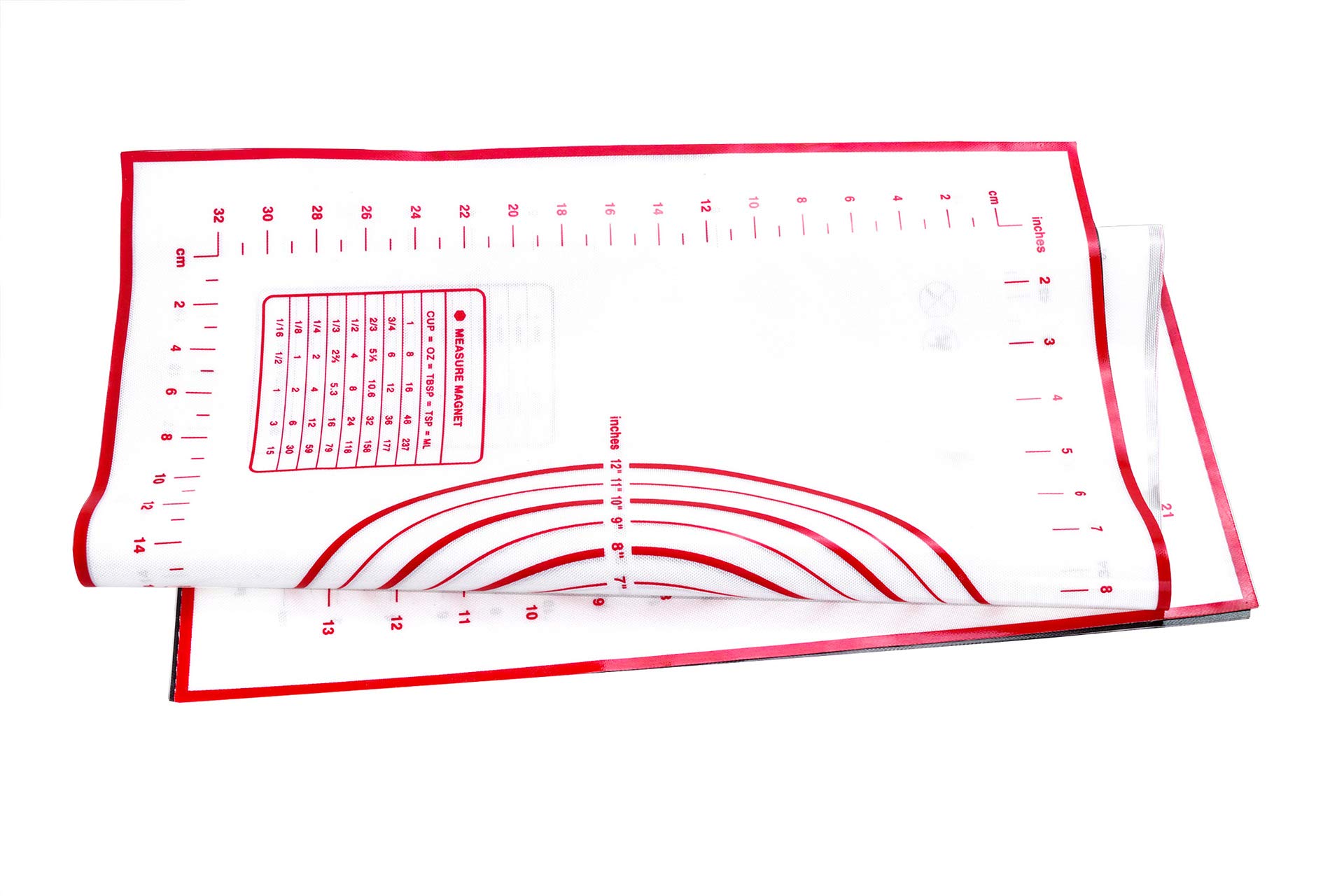 Silicone Pastry Mat 24" x 16" Nonstick Baking Mat with Measurement Counter Mat Fondant Mat, Extra Large Counter Mat, Dough Rolling Mat