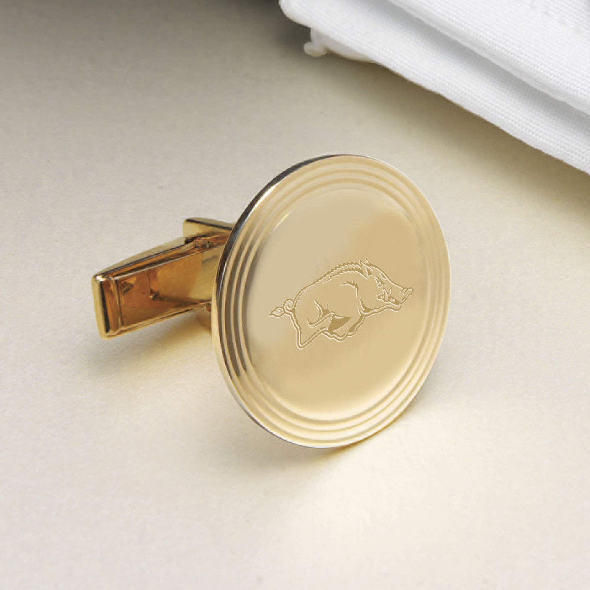 University of Arkansas 18K Gold Cufflinks