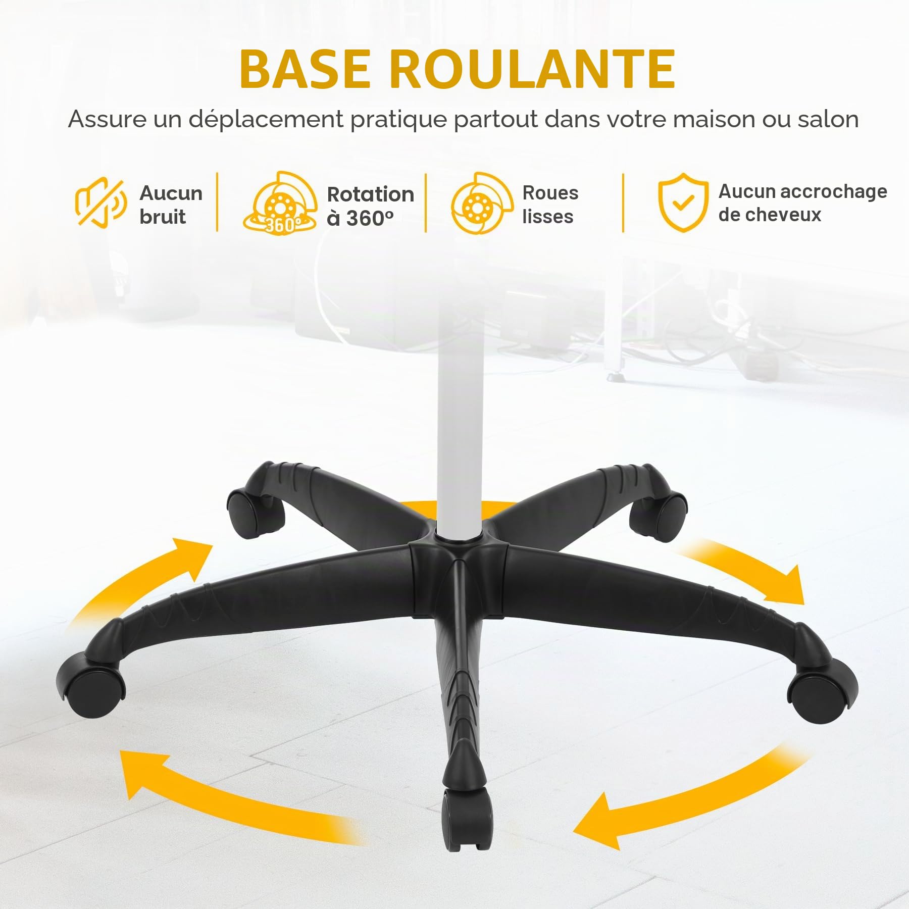 Casque Chauffant Professionnel sur pied, Casque Sèche-Cheveux avec Minuterie pour salon de Coiffure pour salon de Coiffure Spa, Blanc
