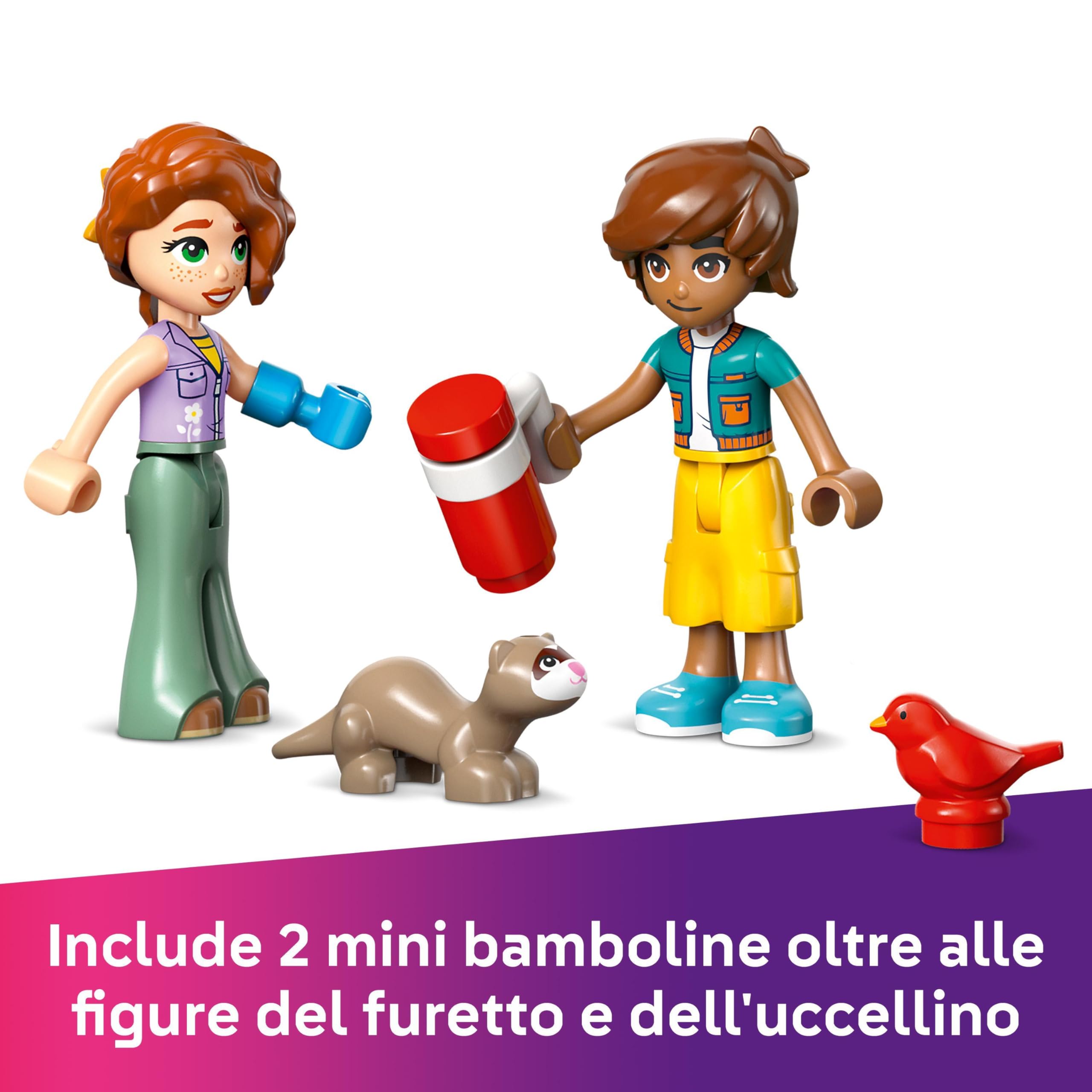 LEGO Friends La Camera di Autumn, Giochi Creativi per lo Sviluppo delle Abilità Sociali delle Bambine da 6 Anni Amanti della Natura con Cameretta da Costruire, Animali Giocattolo e 2 Personaggi 42646