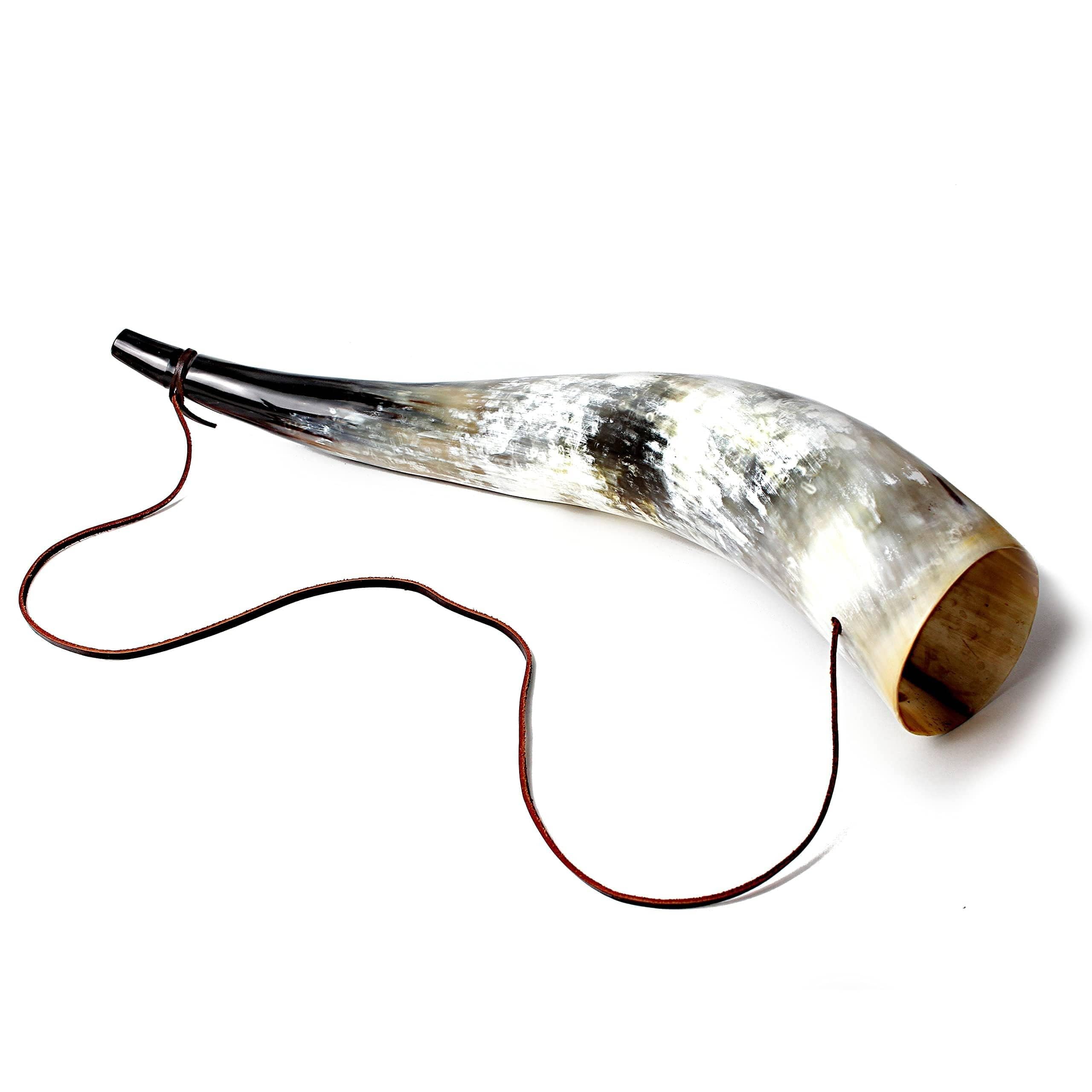 Norse Tradesman Viking Blashorn XL - Premium Ochsenhorn Schlachthorn Kriegstrompete Bes