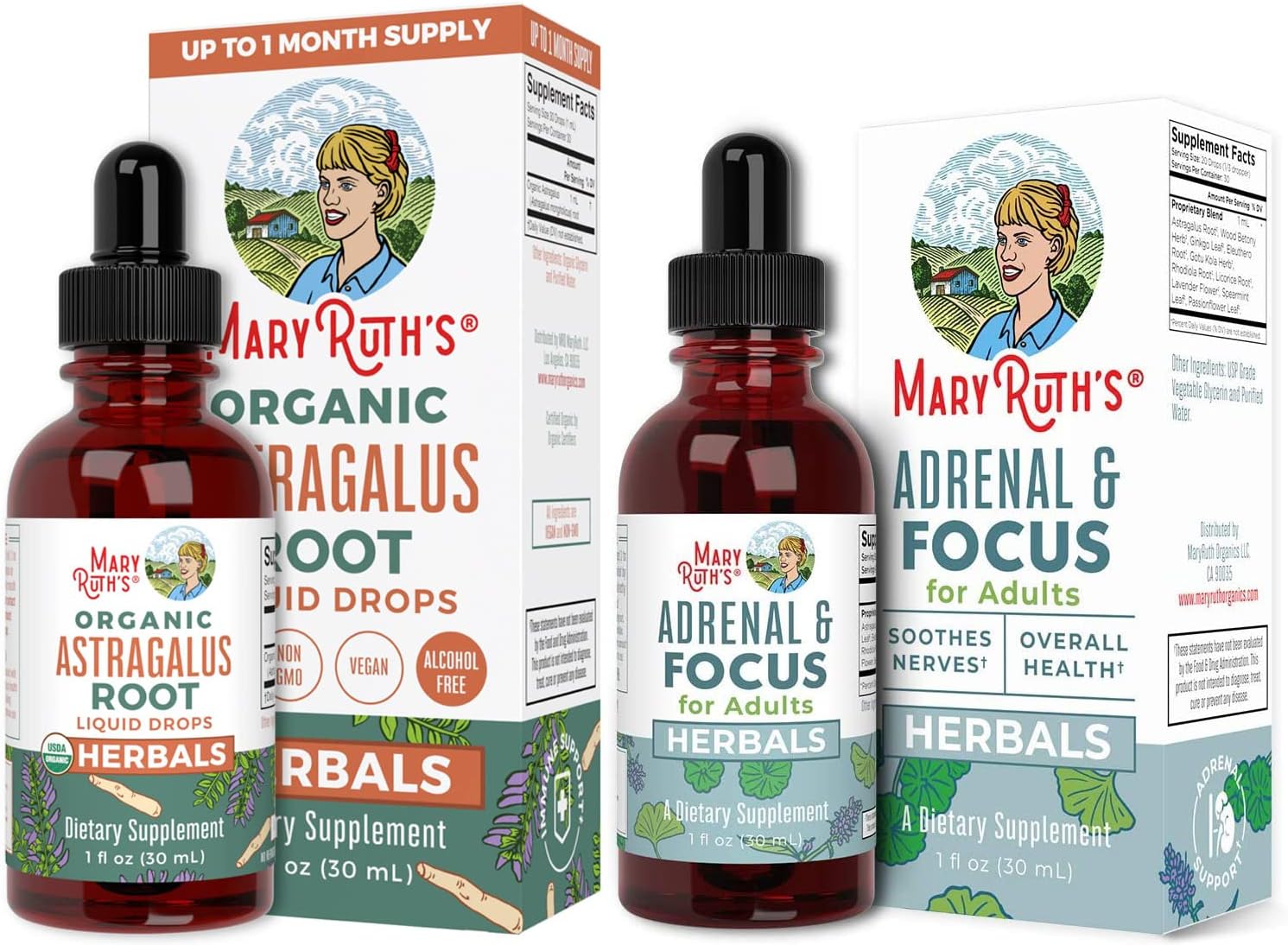 MaryRuth Organics USDA Organic Astragalus Root Liquid Drops