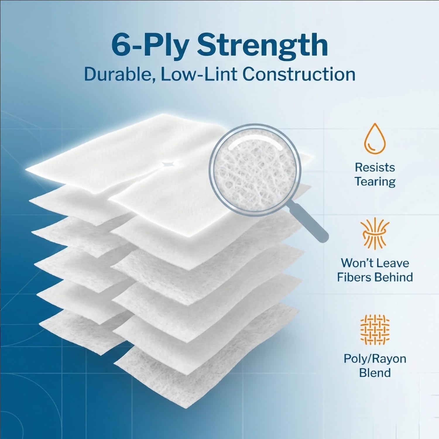 McKesson High Absorbency Split Gauze Sponges 2x2 Inch (1400 Sponges, 20 Box Bulk) - 6-Ply Sterile Tracheostomy & Tube Dressings – Pre-Cut Slit for Drainage & Catheters – 2 per Pack