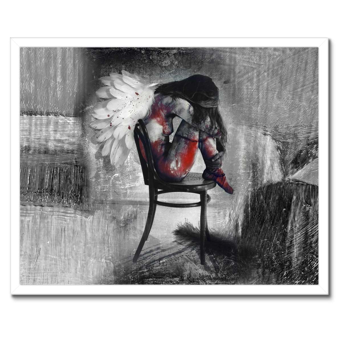 Poster encadré Angelic Longing 50 x 40 cm décoration murale chic - 3