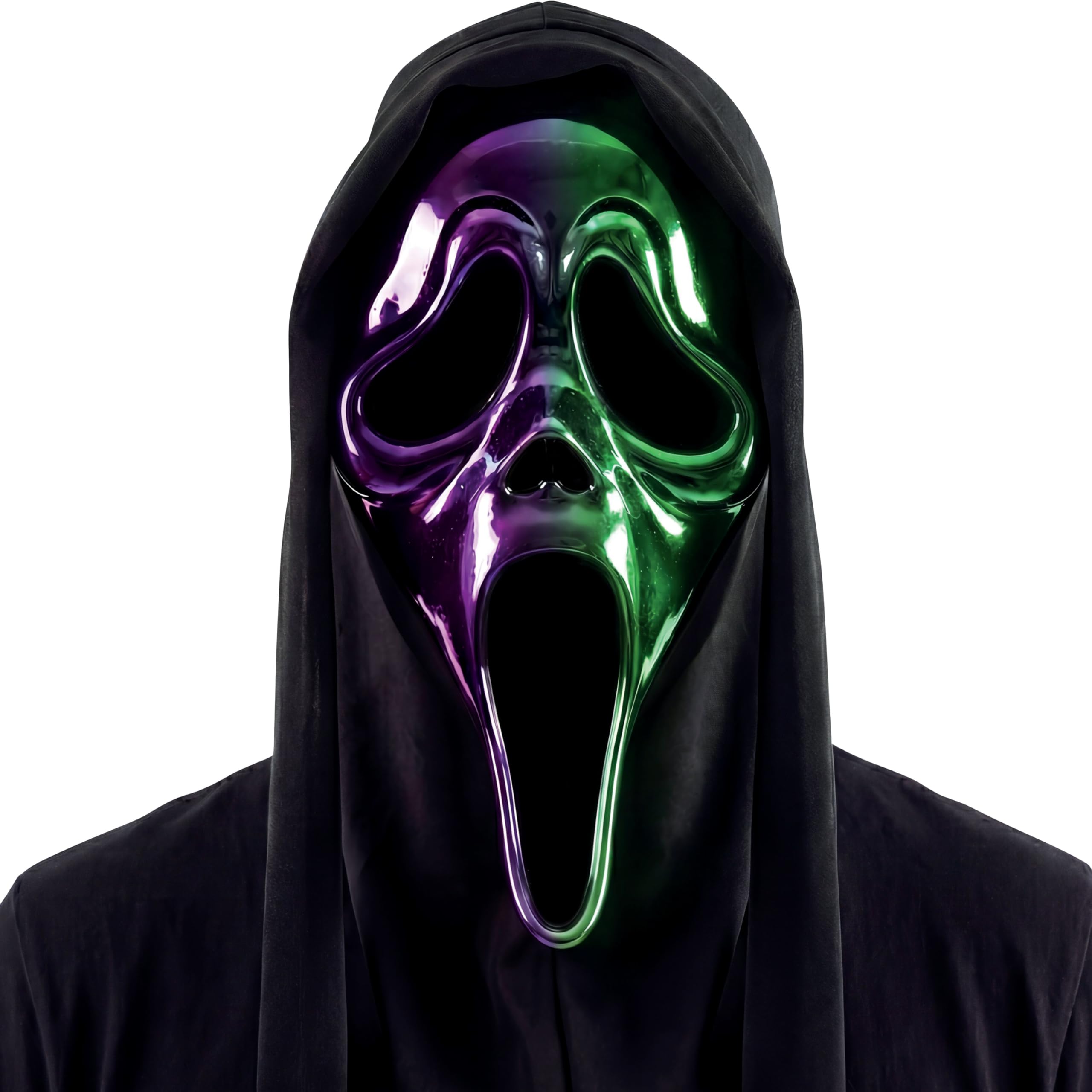 Fun World Ghost Face Ombre Chrome Mask