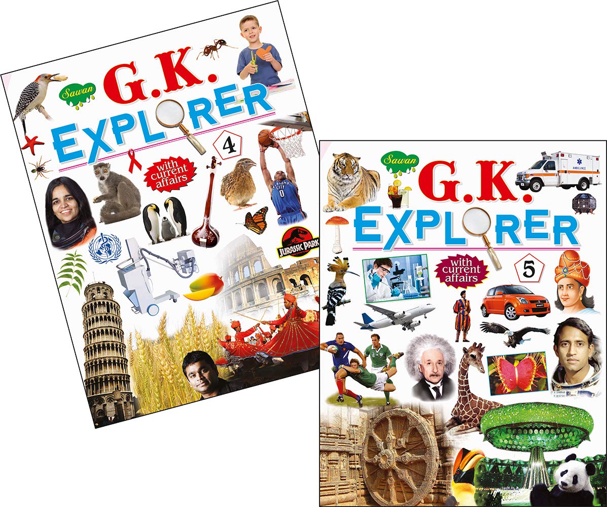 Set of 2 Books, G.K. Explorer–4 and 5