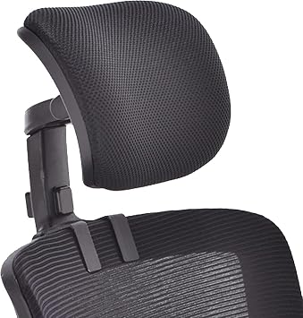 Headrest Headrest for Office Chair Headrest Comfort Neck Backrest Support Height Adjustable Cushion Pillow Portable Headrest No-Drill Installation for Computer Chair Posture Black - 2.6