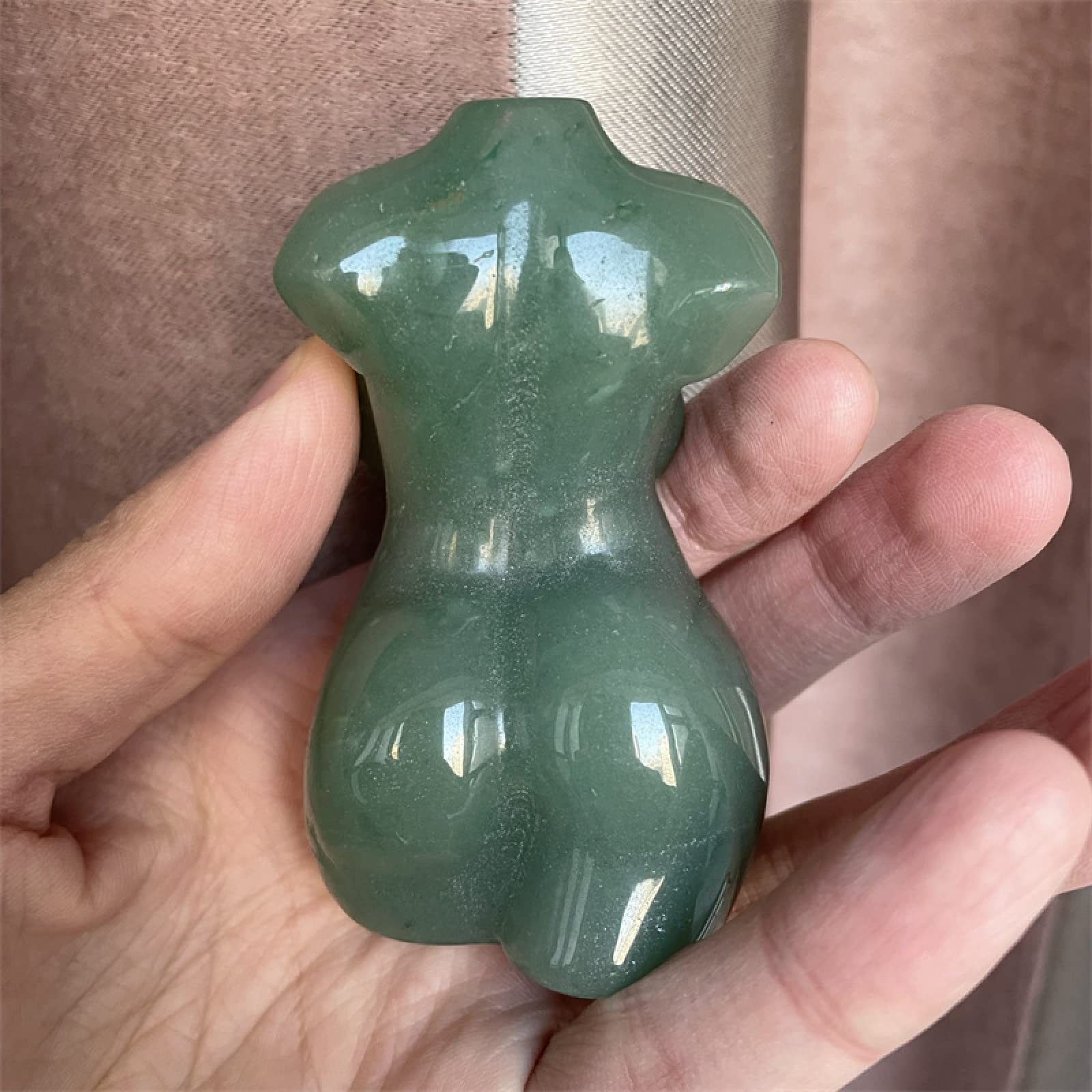 Amazon.co.jp: 品質グリーンアベンチュリンクリスタル女神像クリスタル 