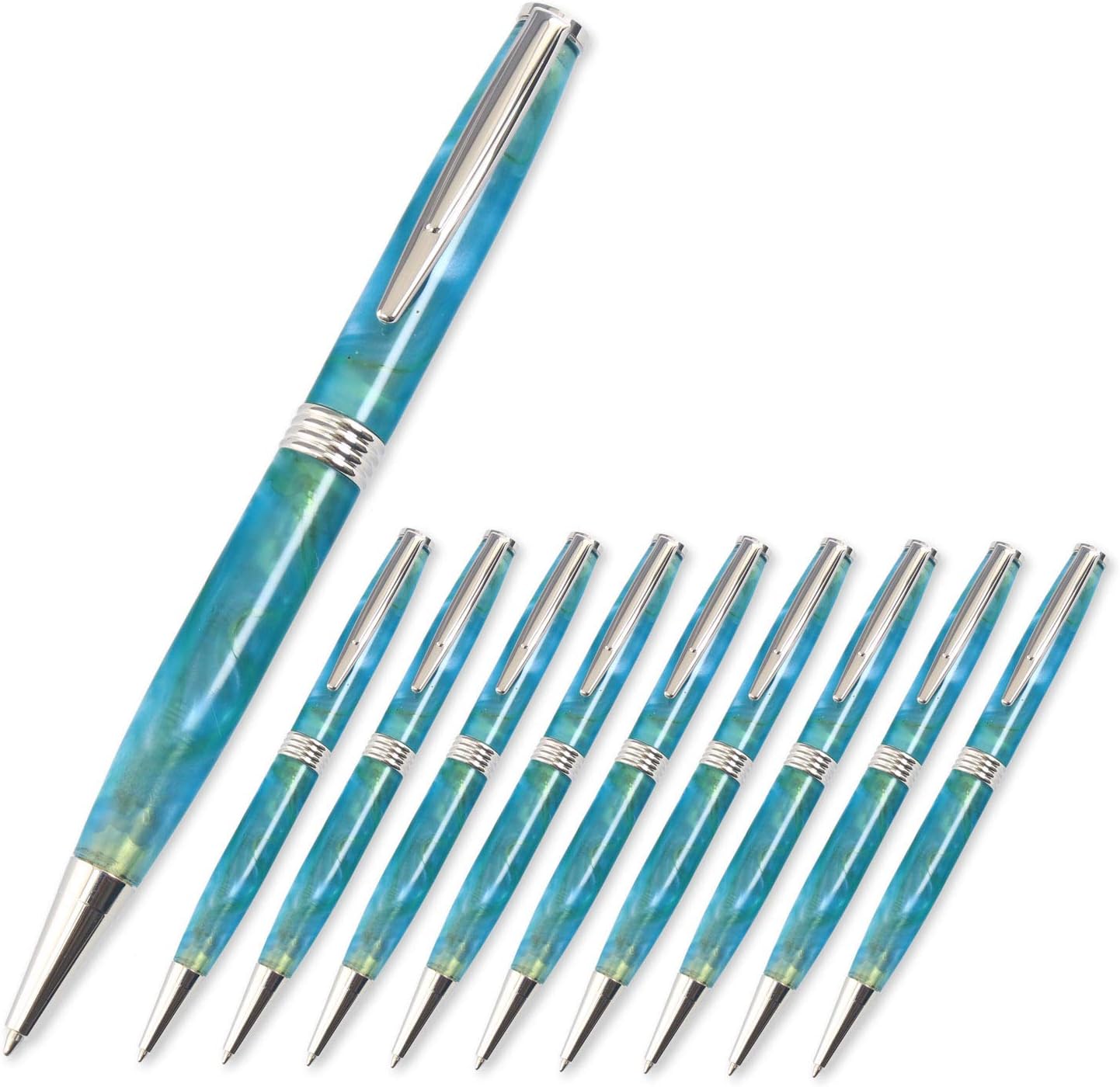 Legacy Woodturning, Streamline Pen Kit - Platinum, 10 Pack