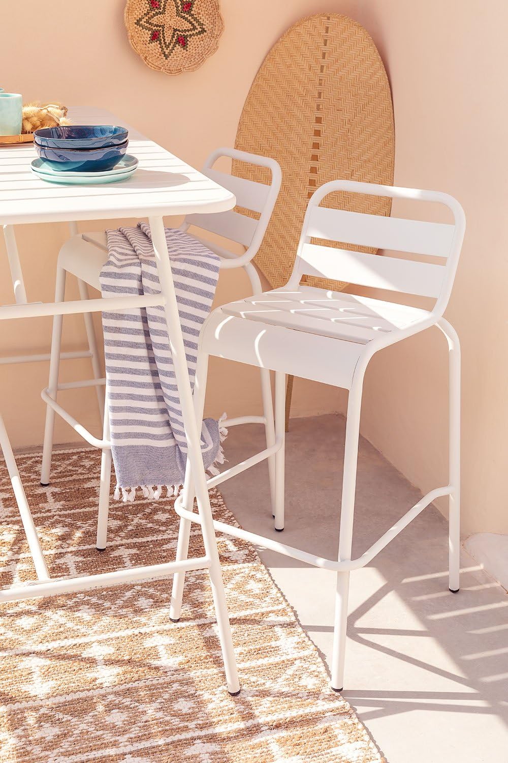 SKLUM Tabouret Haut d'extérieur empilable Janti 75 cm -